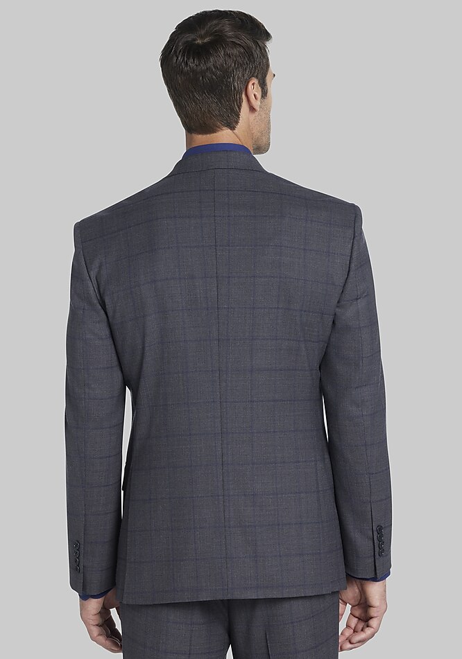 Jos. A. Bank Tailored Fit Windowpane Plaid Suit - Big & Tall 