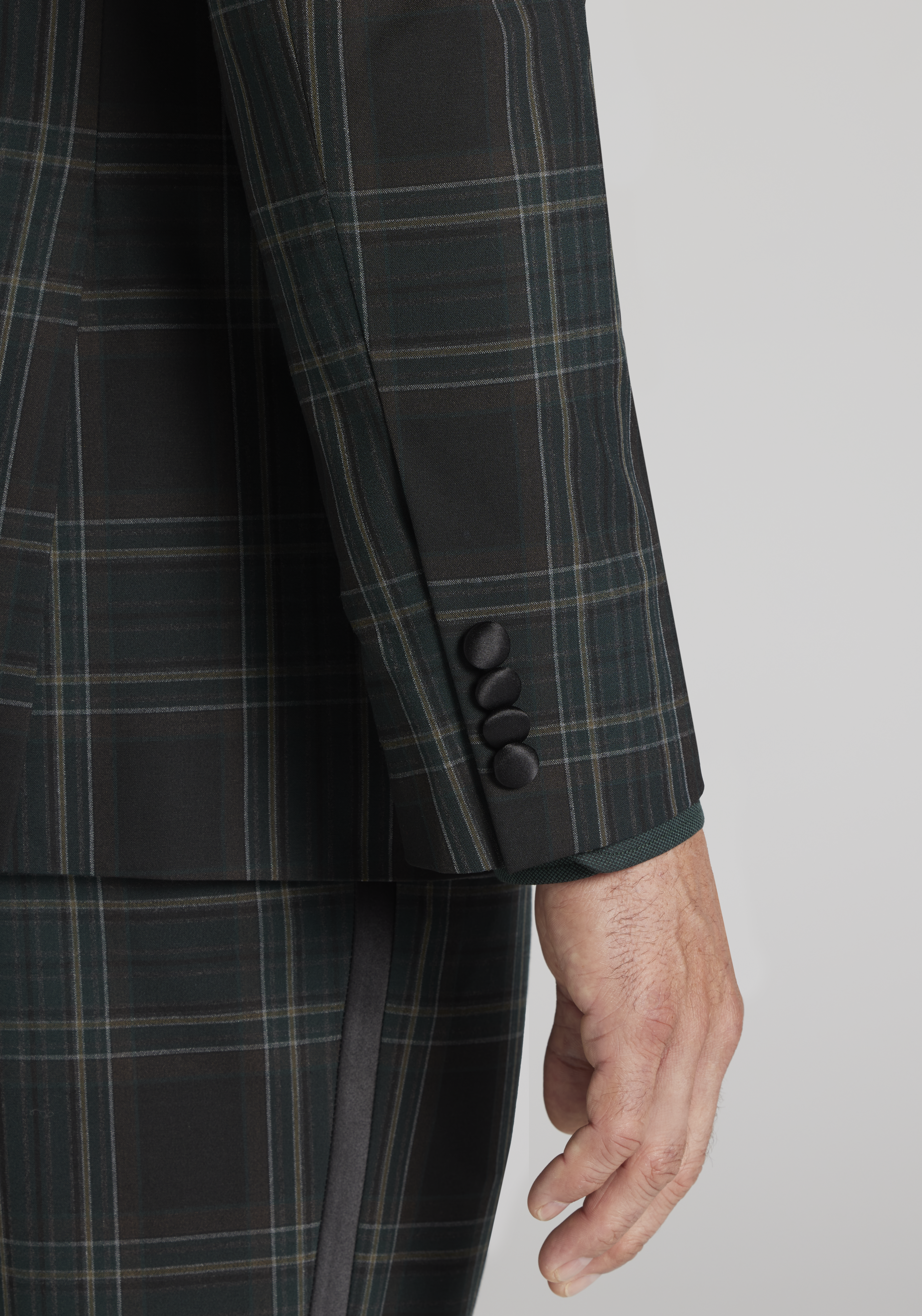 Jos. A. Bank Tailored Fit Tuxedo Suit Separates Plaid Jacket CLEARANCE