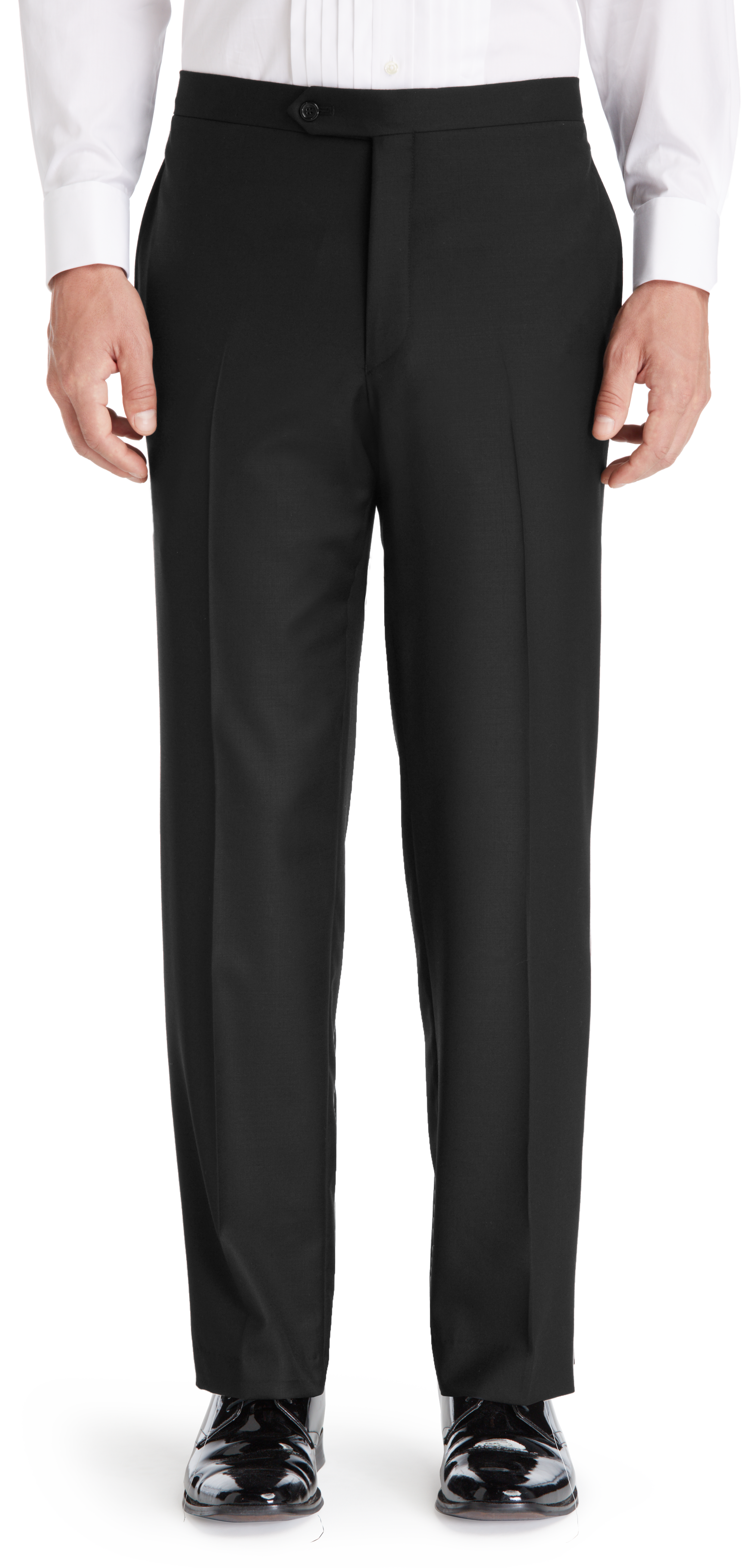 red tailored pants