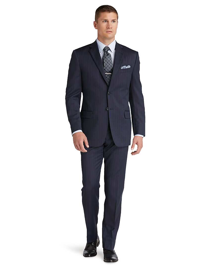 Reserve Collection Tailored Fit Stripe Suit CLEARANCE - All Clearance ...