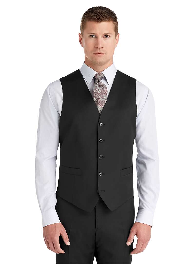 Reserve Collection Tailored Fit Suit Separate Vest - Big & Tall ...