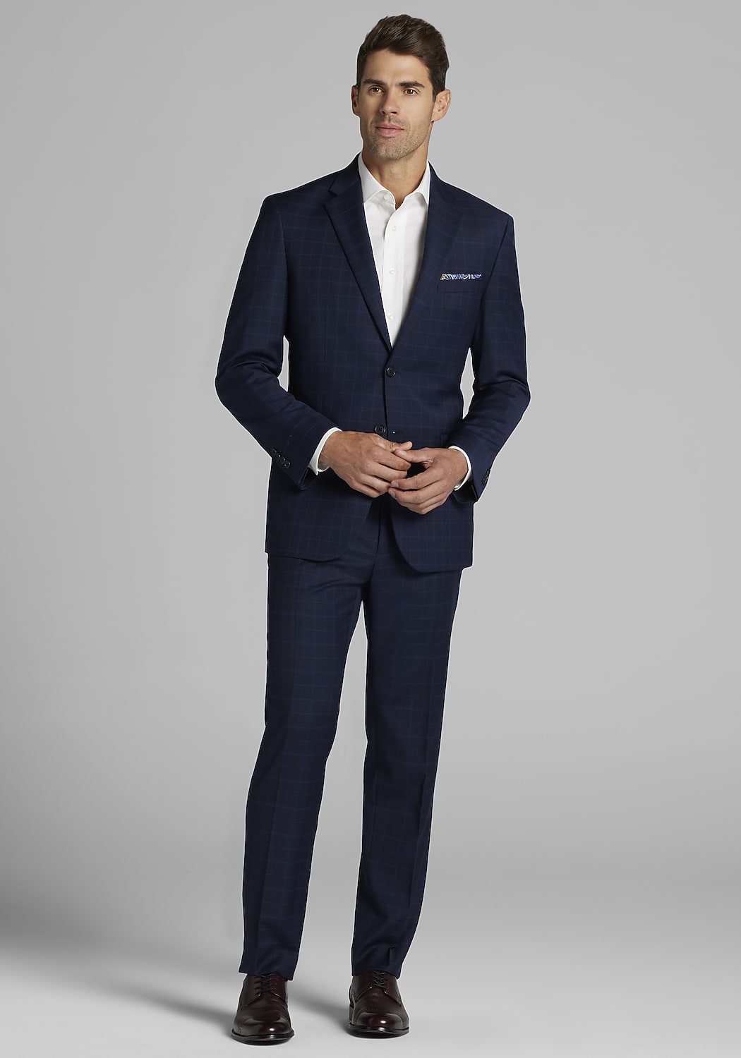 Jos. A. Bank Tailored Fit Windowpane Suit CLEARANCE