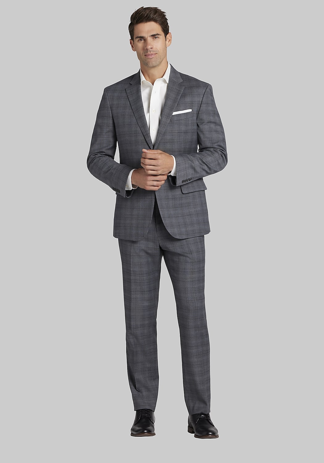 Jos. A. Bank Tailored Fit Plaid Suit CLEARANCE