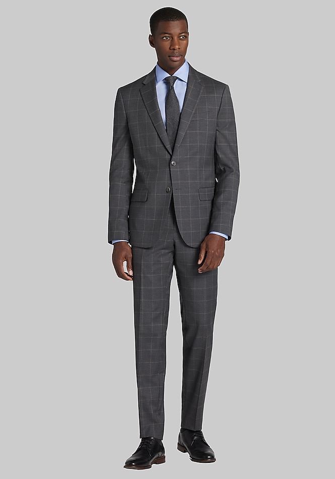 Jos. A. Bank Slim Fit Windowpane Suit CLEARANCE - All