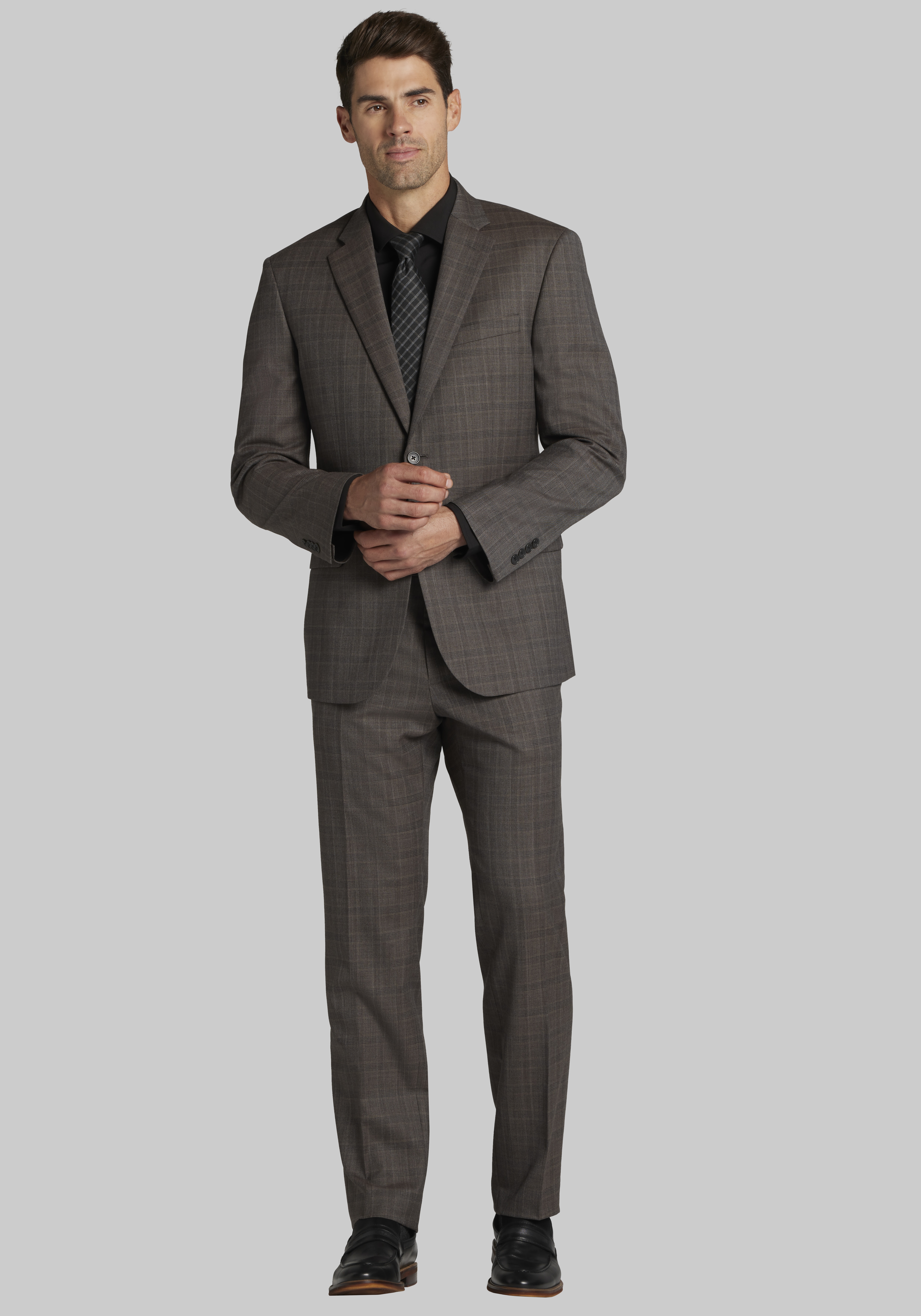 Men's Suits, Jos. A. Bank Tailored Fit Plaid Suit - Jos A Bank