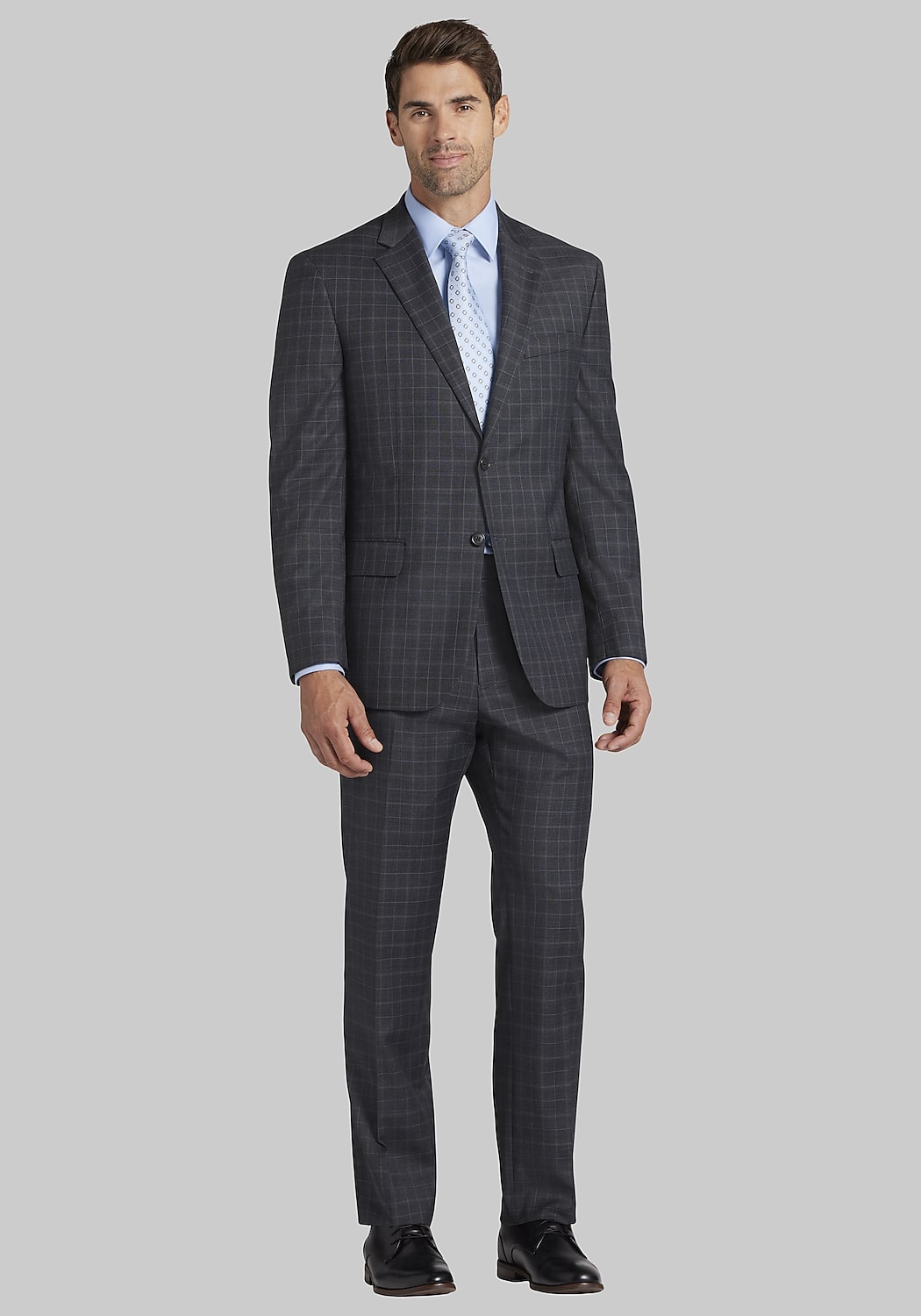Jos. A. Bank Tailored Fit Windowpane Suit CLEARANCE