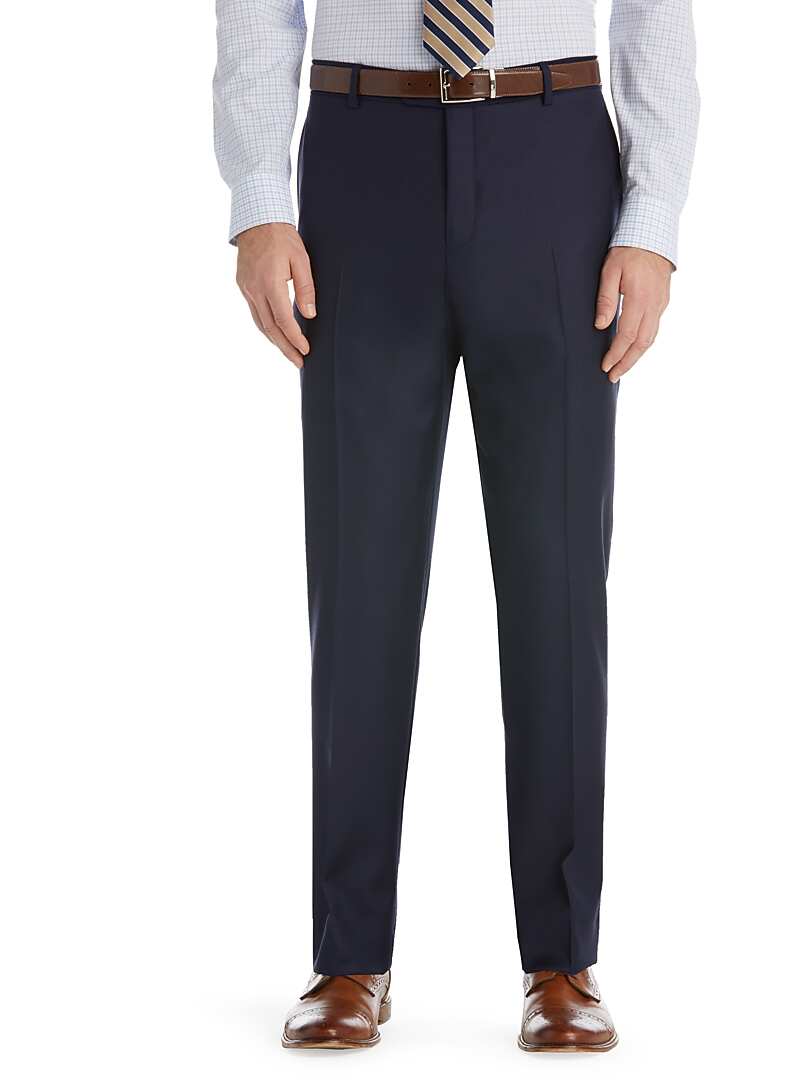 Traveler Collection Tailored Fit Flat Front Suit Separate Pants