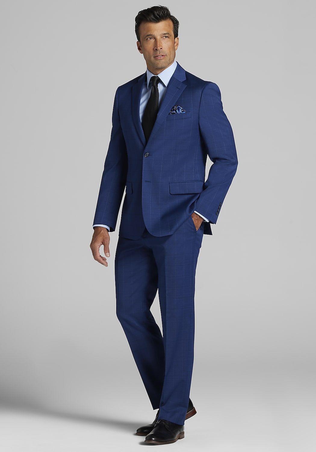 Jos. A. Bank Tailored Fit Windowpane Suit - Big & Tall CLEARANCE