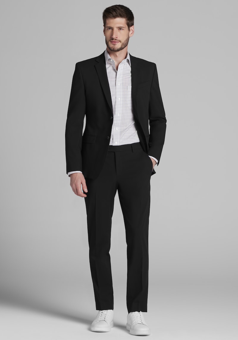 Men's Jos. A. Bank Skinny Fit Suit Jacket at Jos. A. Bank, Black, Size 38 Long - Suit Separates