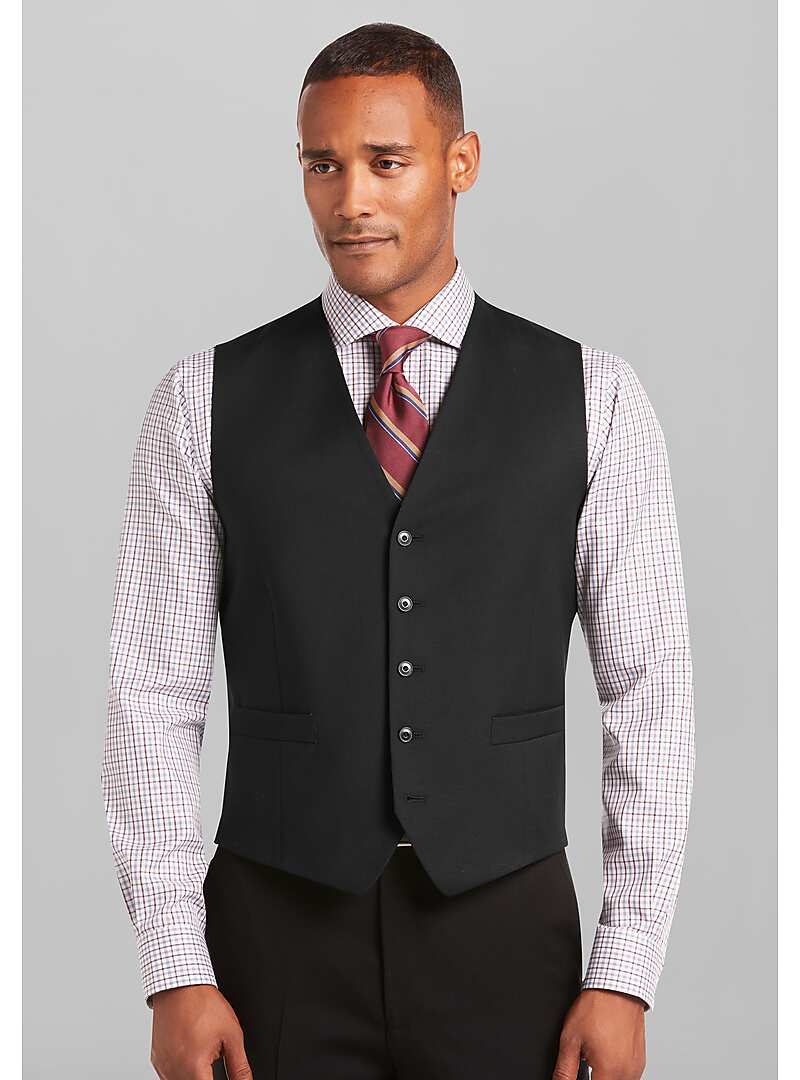 1905 Collection Tailored Fit Textured Suit Separate Vest - Top 10 Men's ...