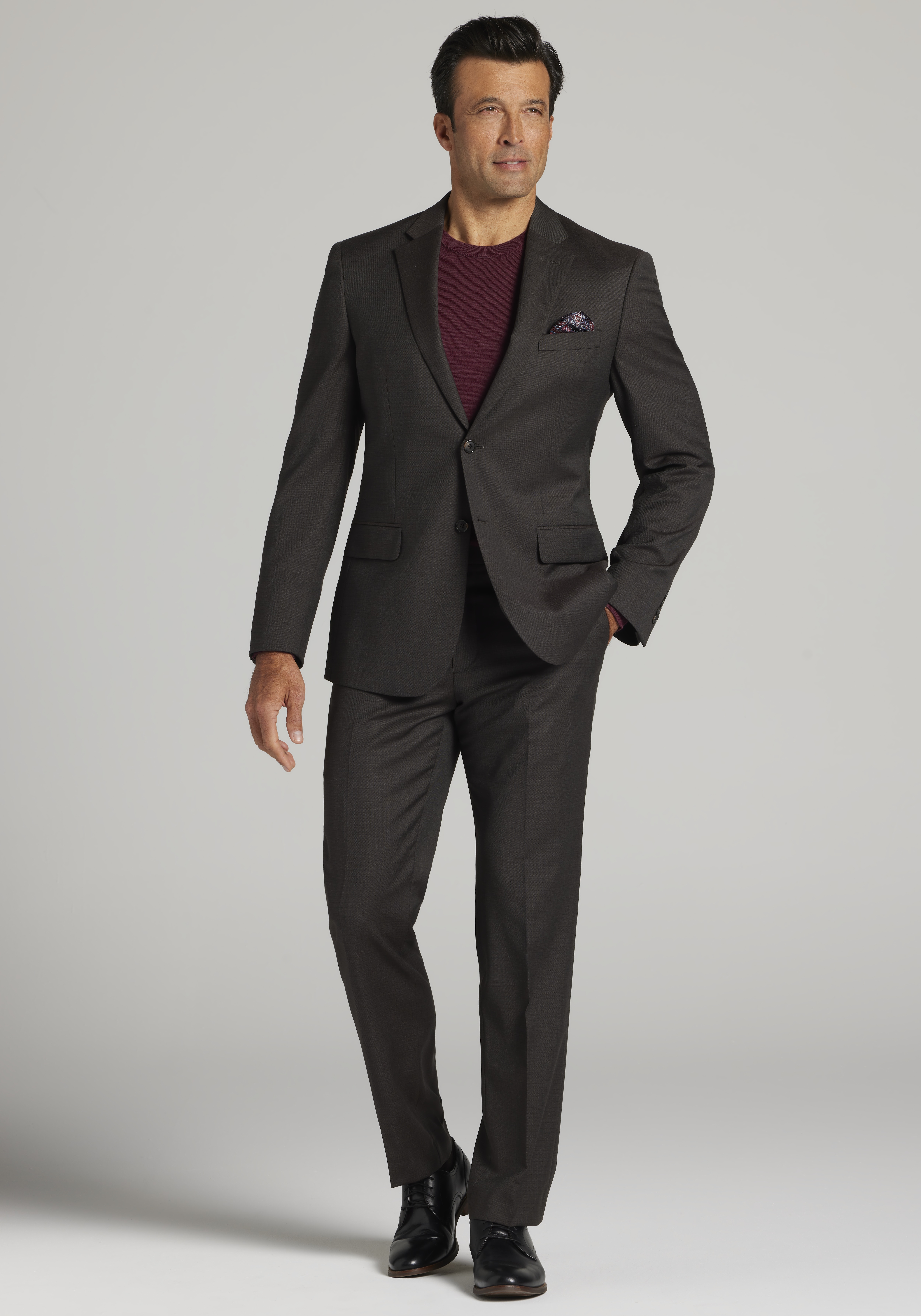 Men's Suits, Jos. A. Bank Tailored Fit Small Plaid Suit - Jos A Bank