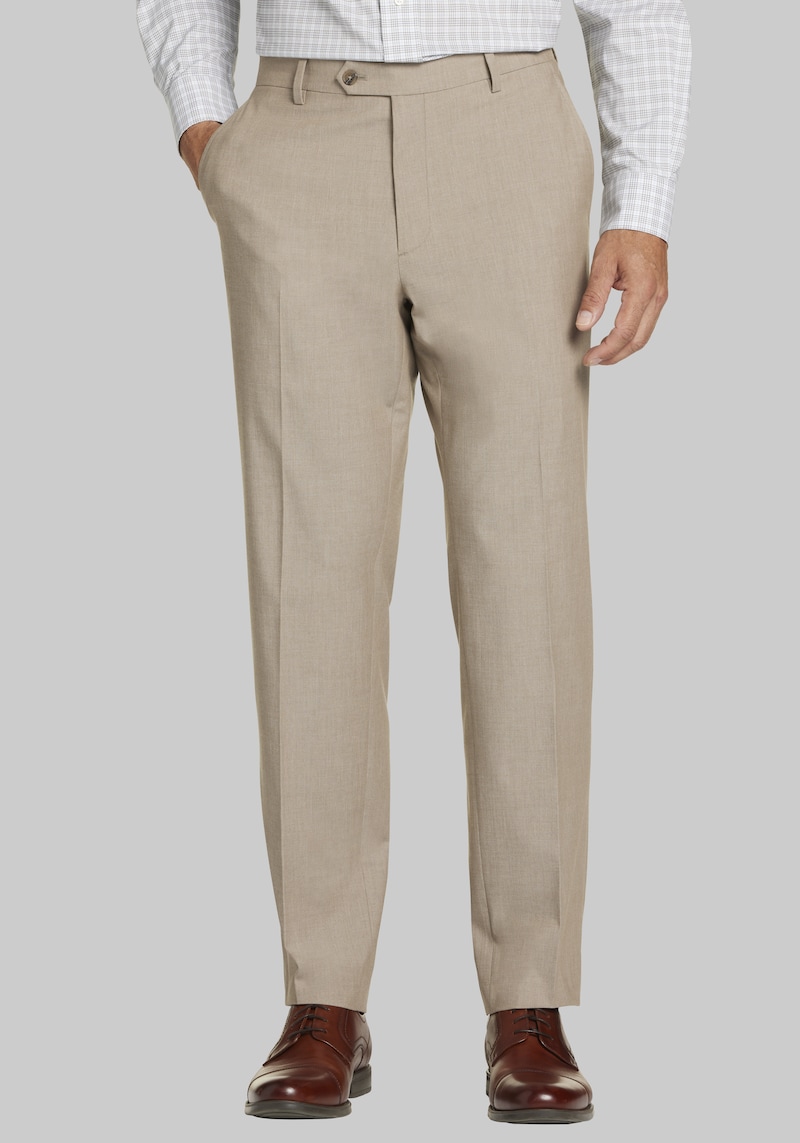 Men's Big & Tall Jos. A. Bank Traditional Fit Suit Pants at Jos. A. Bank, Tan, Size 46x30 - Suit Separates