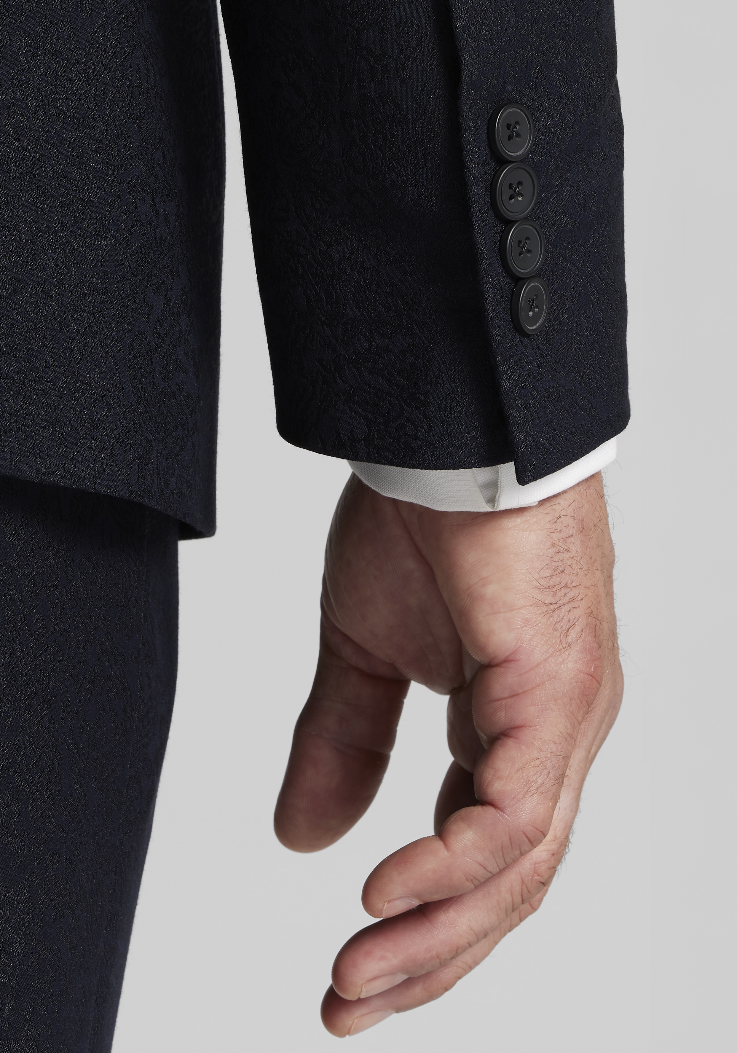 Jos. A. Bank Comfort Stretch Tailored Fit Navy Paisley Tuxedo Jacket CLEARANCE