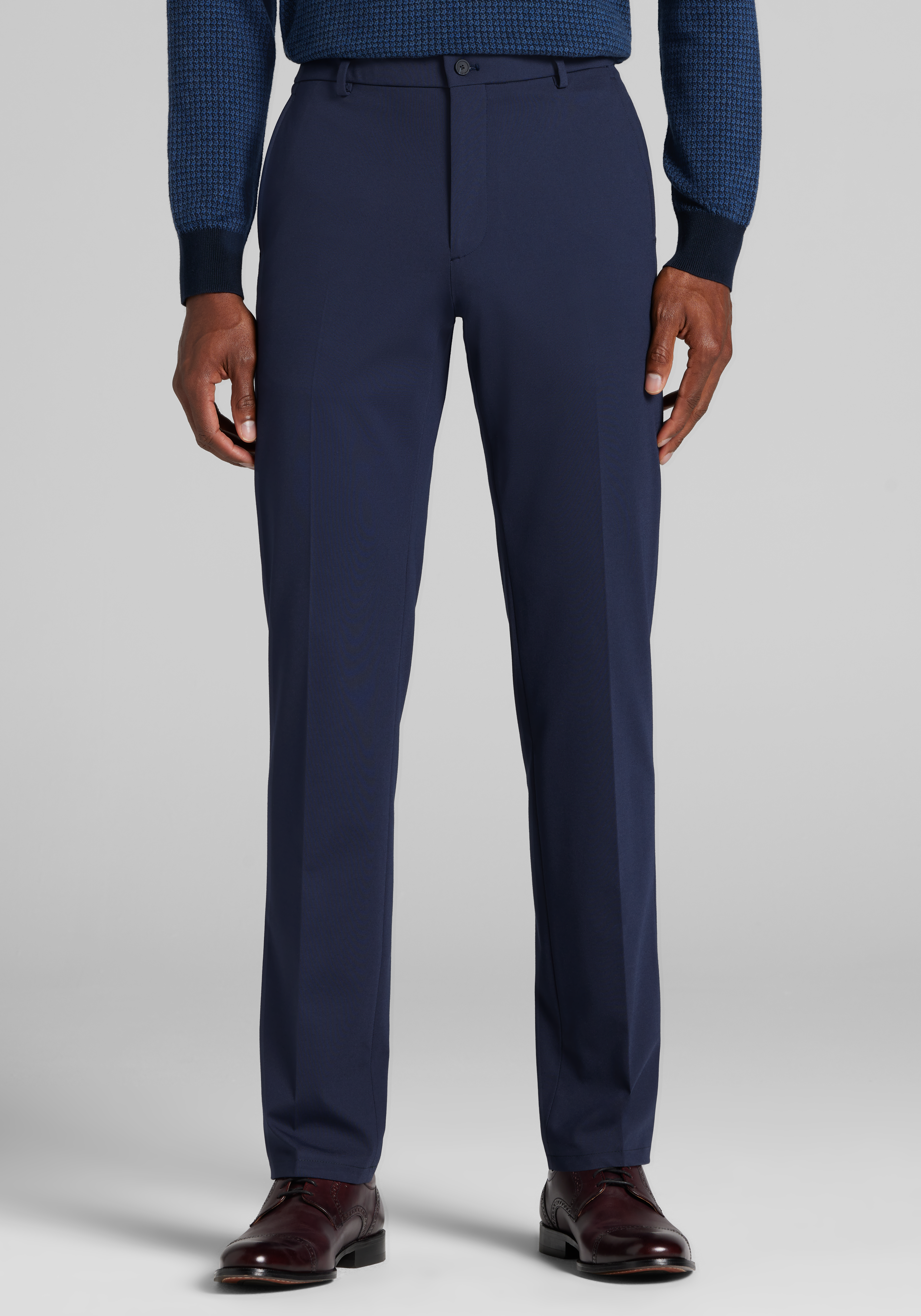 Men's Suits, Traveler Performance Slim Fit Tech Knit Suit Separates Pant - Jos A Bank