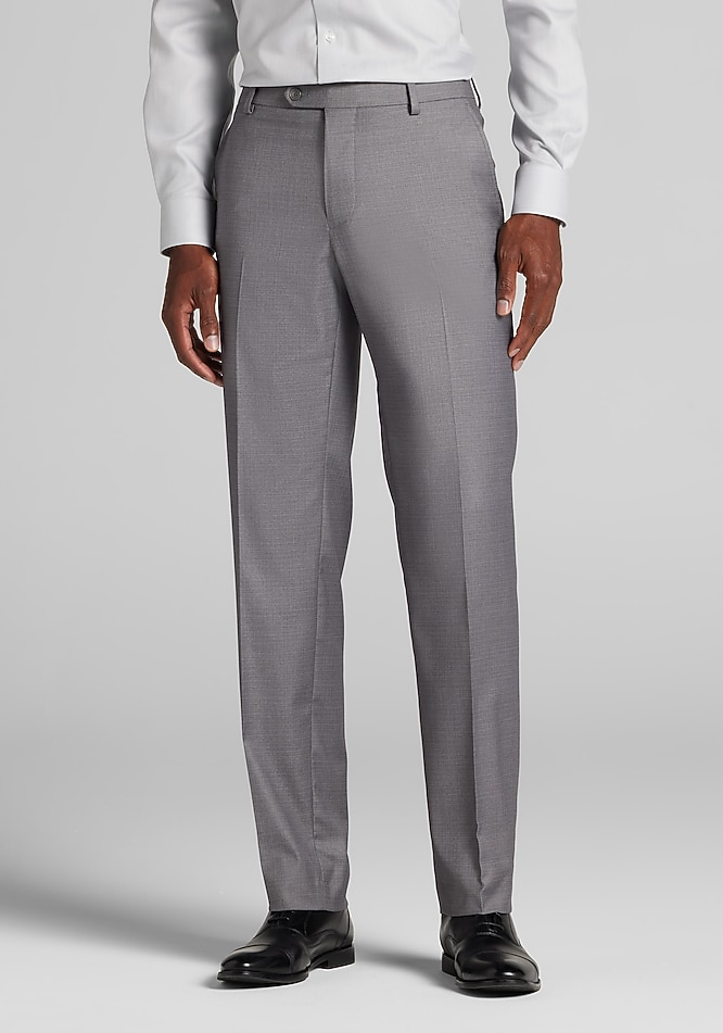 modern fit dress pants for men Men's Navy Modern Fit Suit Pants 52
