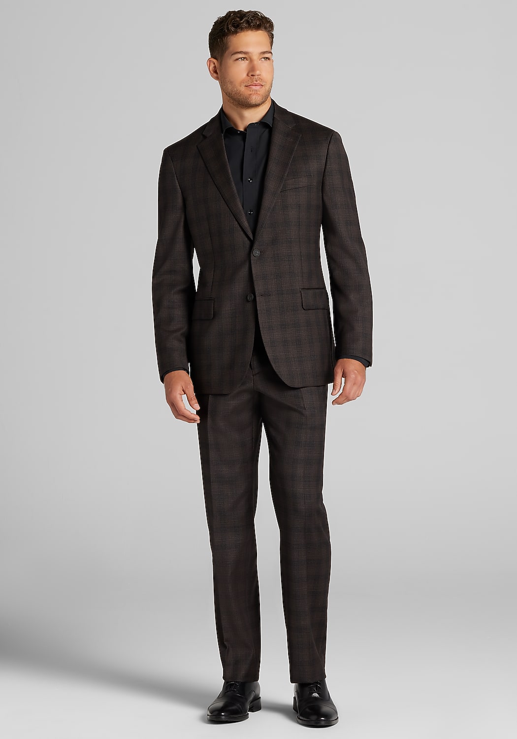 Traveler&reg; Collection Tailored Fit 37.5 Plaid Suit Separates Jacket - Big & Tall