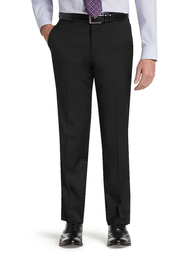 Jos. A. Bank Men's Travel Tech Slim Fit Suit Separate Pants (Black)