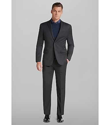 Travel Tech Slim Fit Tic Solid Suit Separate Jacket CLEARANCE
