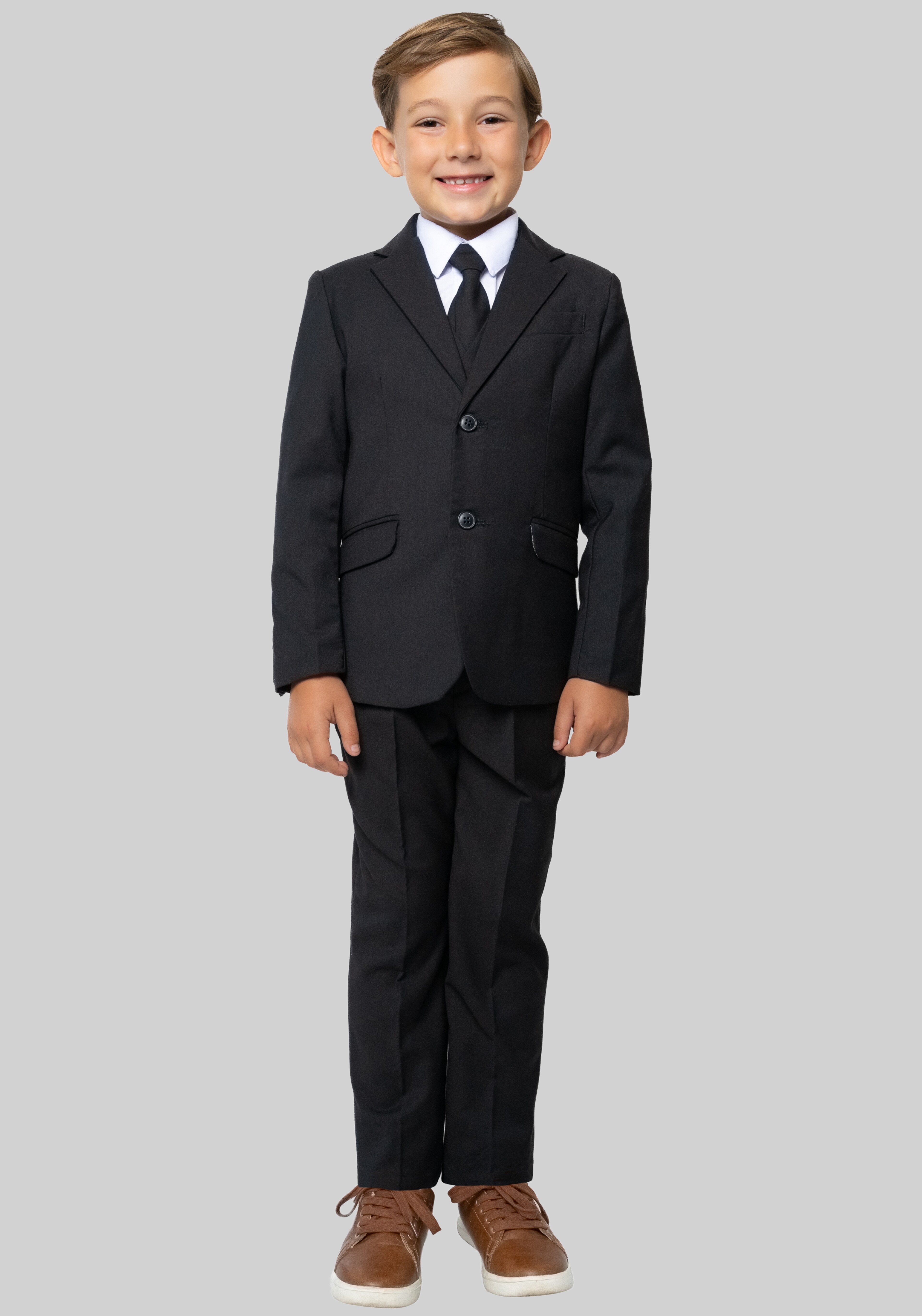Peanut Butter Collection Slim Fit 007 5-Piece Boys Suit