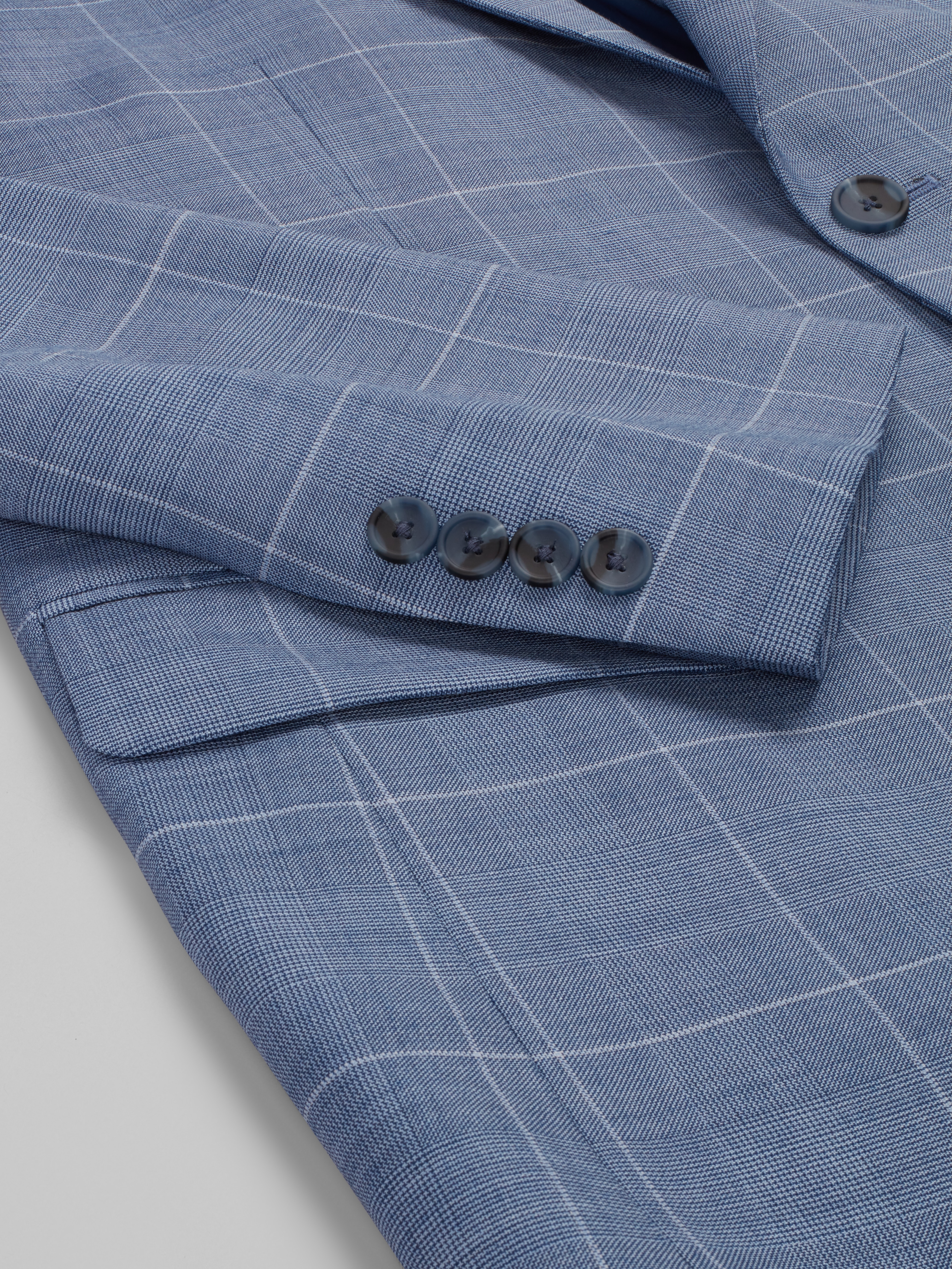 Traveler® COOLMOTION Slim Fit Windowpane Wool Blend Suit Separates Jacket CLEARANCE
