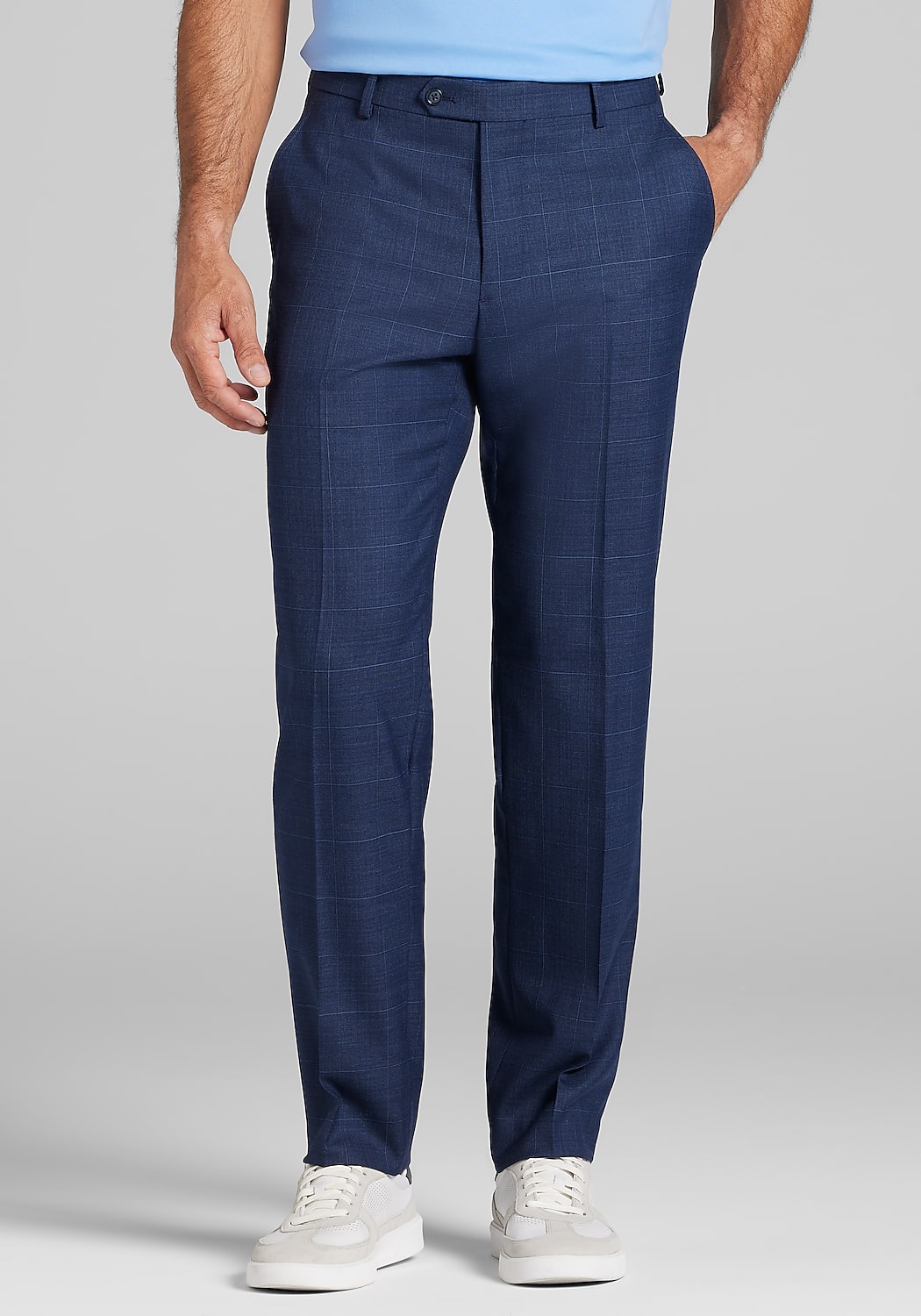 Jos. A. Bank Tailored Fit Wool Blend Plaid Suit Separates Pants CLEARANCE