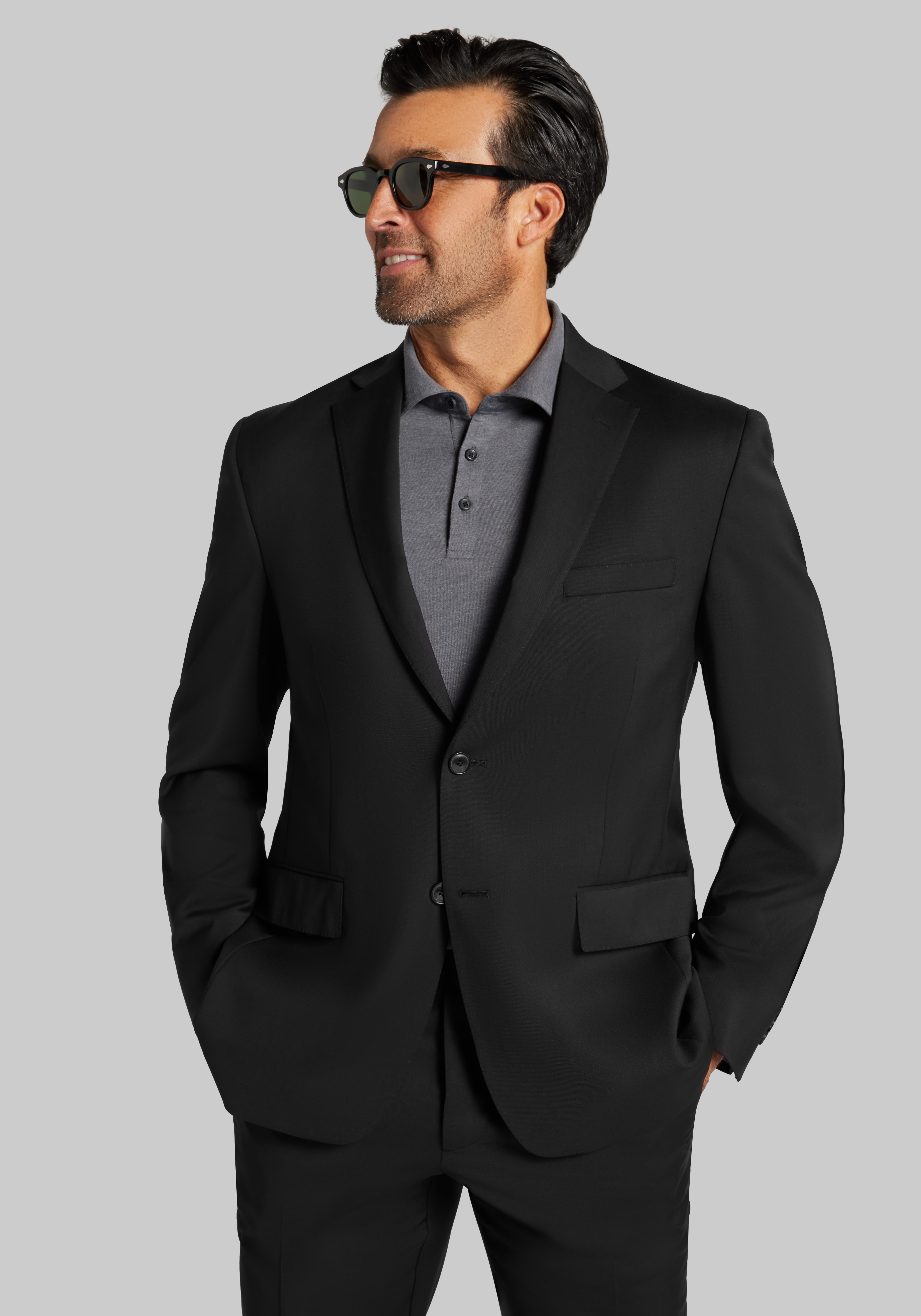 Reserve Collection Traditional Fit Italian Wool Suit Jacket