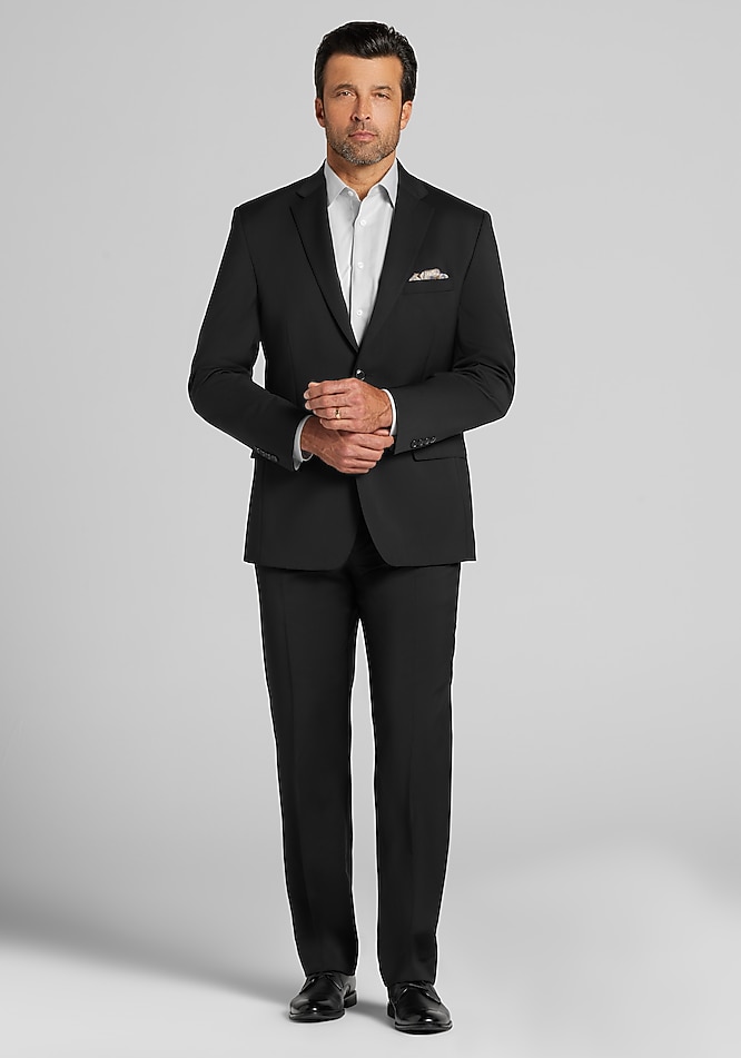 Reserve Collection Traditional Fit Italian Wool Suit Jacket - Big