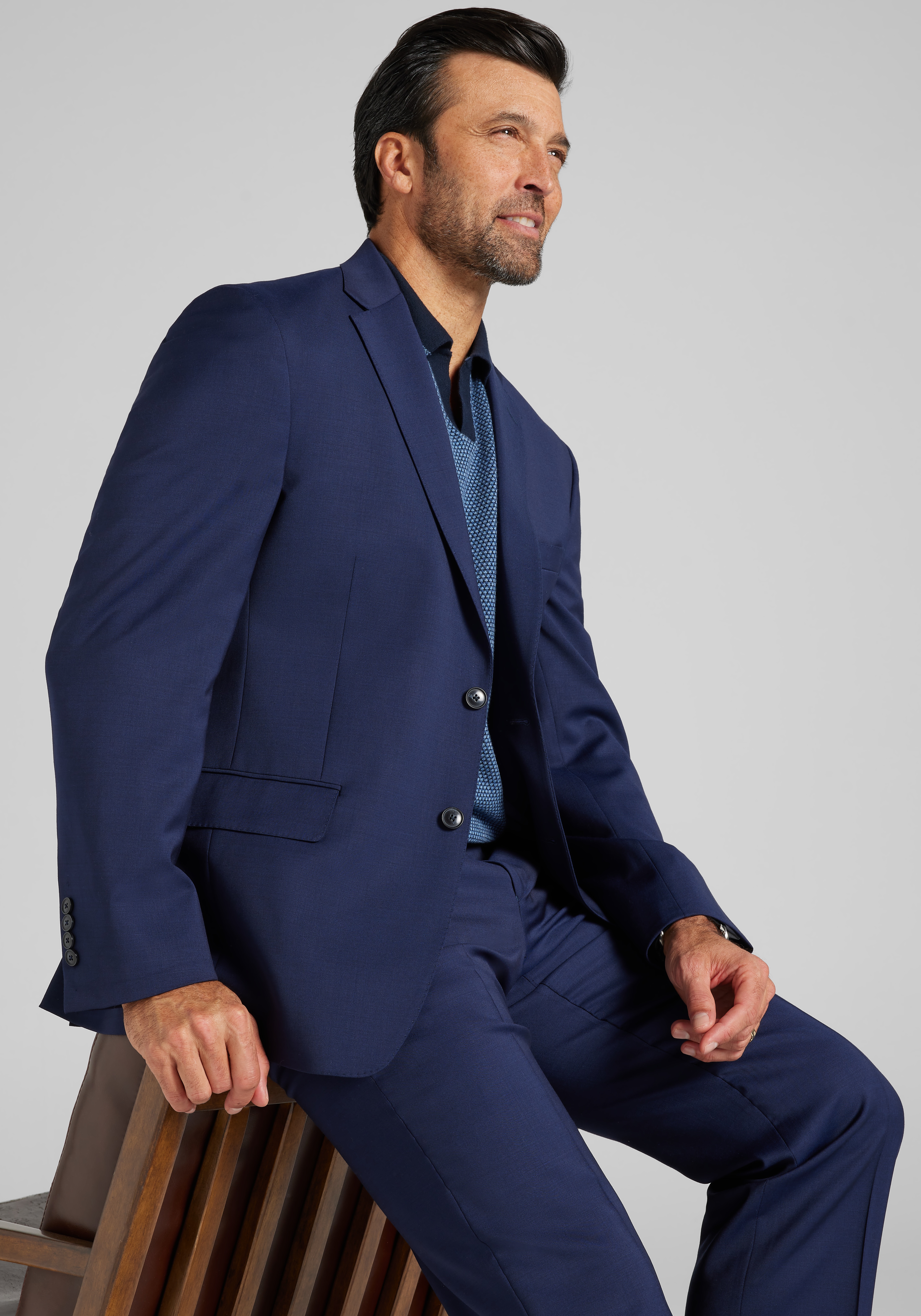 Reserve Collection Traditional Fit Italian Wool Suit Jacket