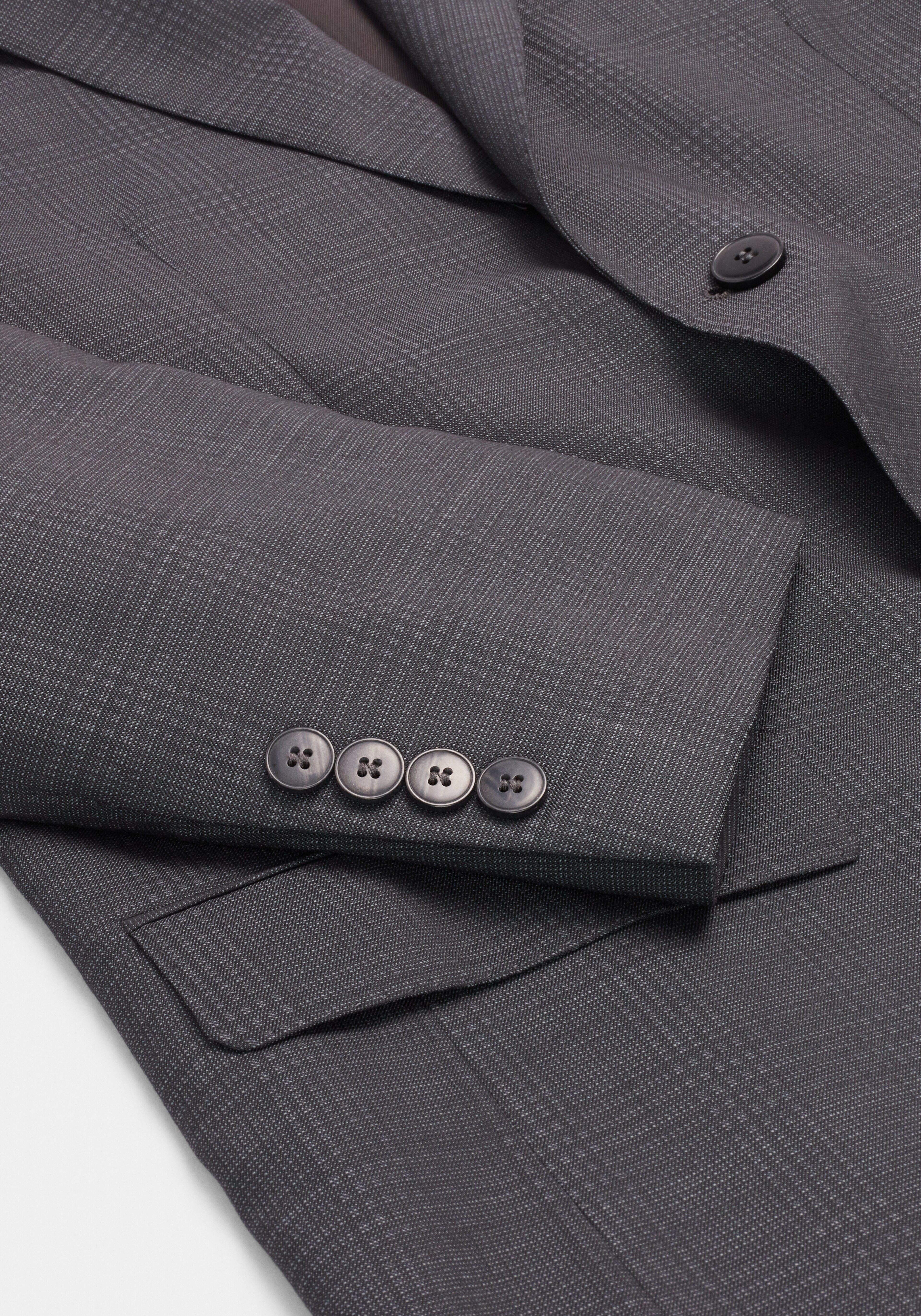 Reserve Collection Tailored Fit Plaid 100% Italian Wool Suit