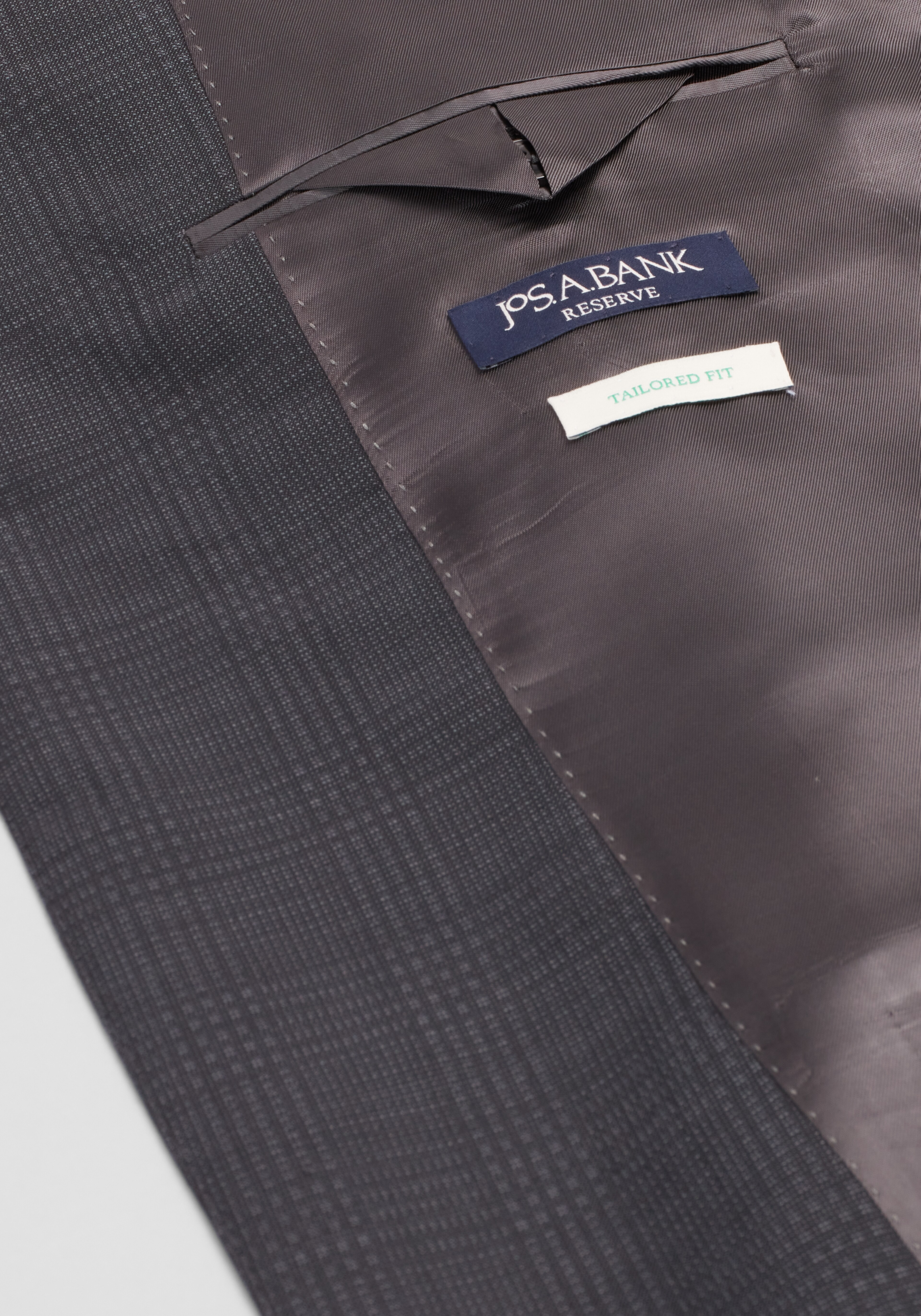 Reserve Collection Tailored Fit Plaid 100% Italian Wool Suit