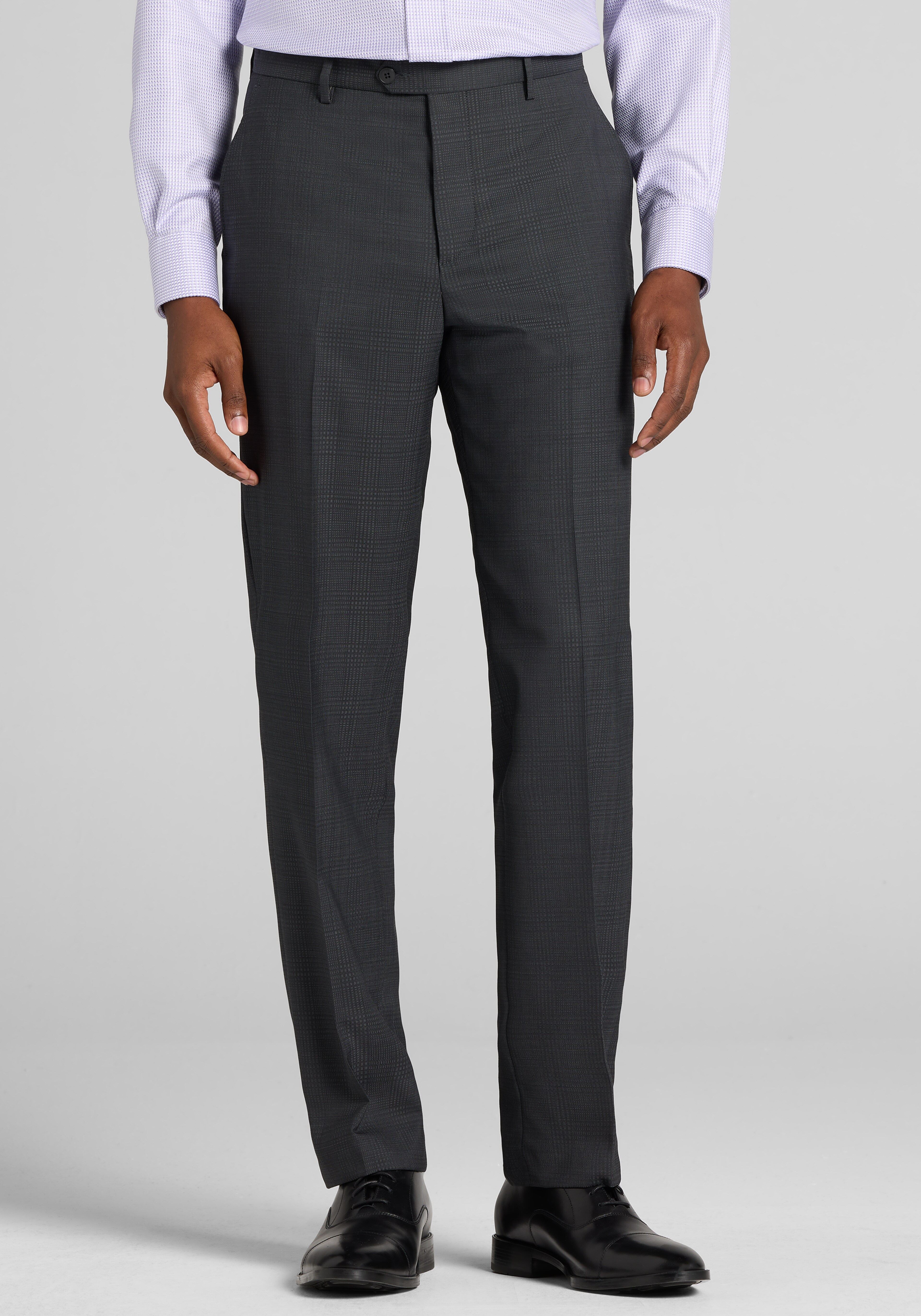 Reserve Collection Tailored Fit Plaid 100% Italian Wool Suit