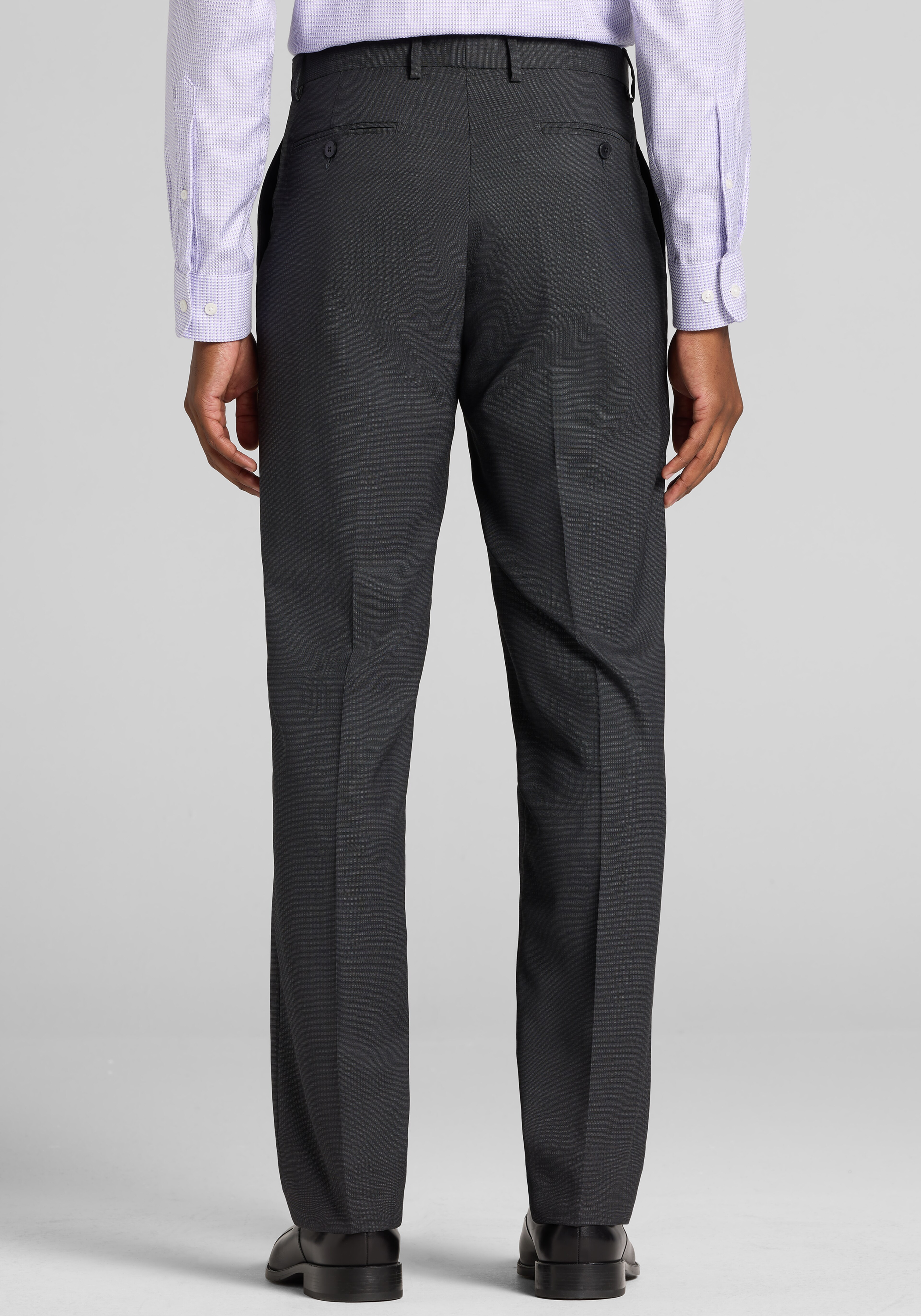 Reserve Collection Tailored Fit Plaid 100% Italian Wool Suit