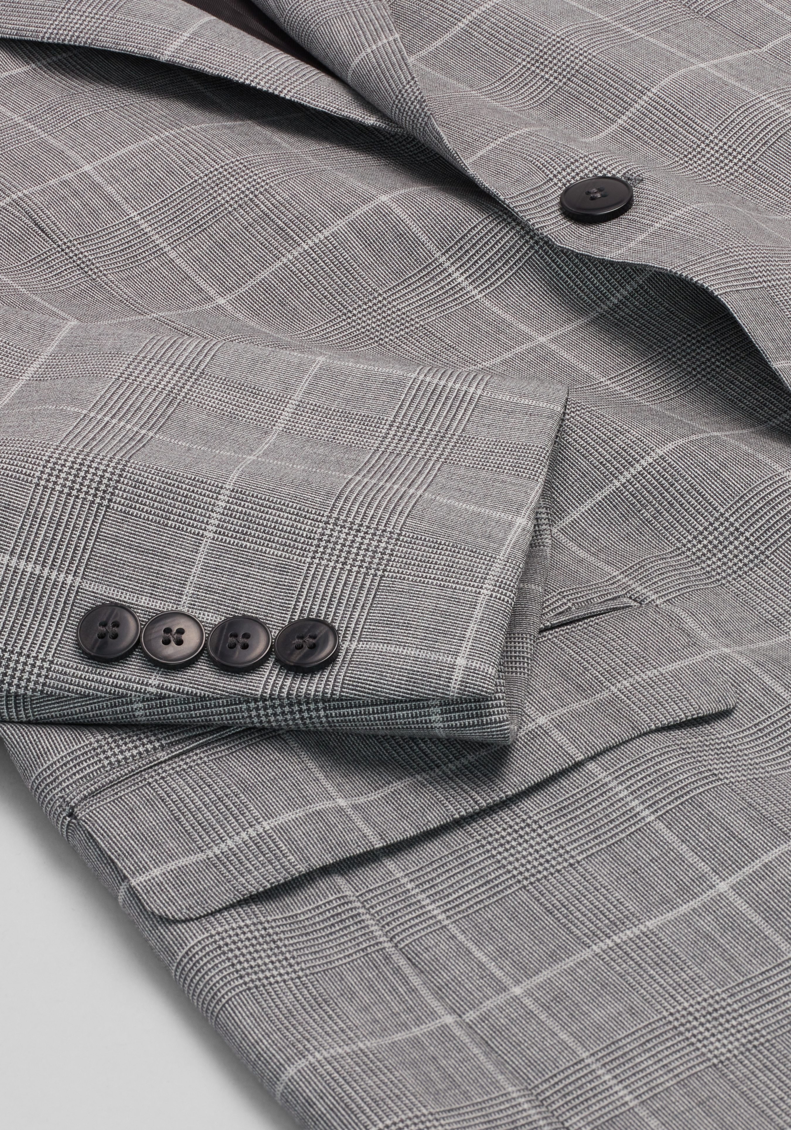 Reserve Collection Tailored Fit Glen Plaid 100% Italian Wool Suit