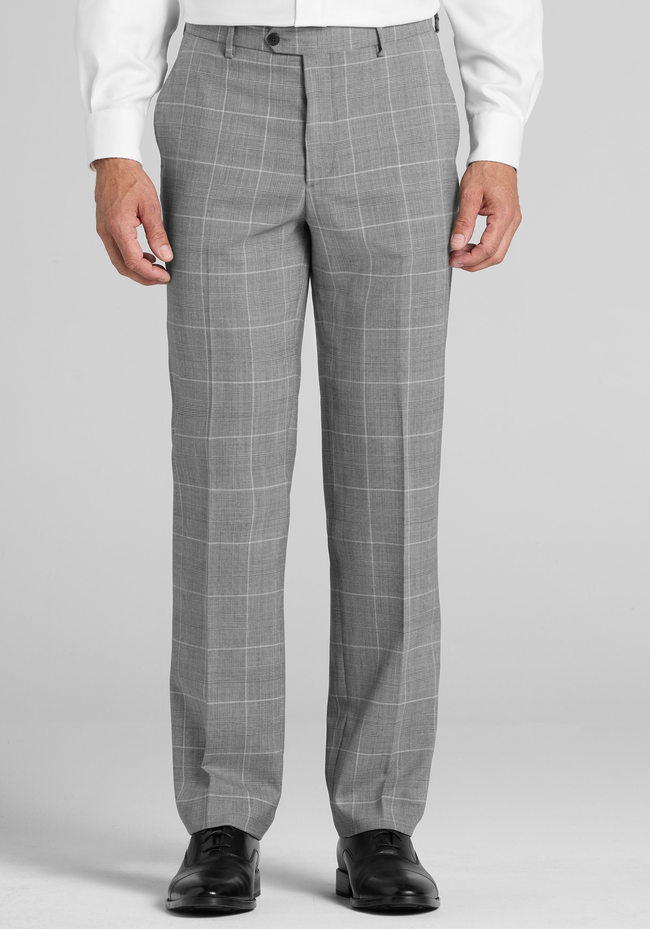 Reserve Collection Tailored Fit Glen Plaid 100% Italian Wool Suit