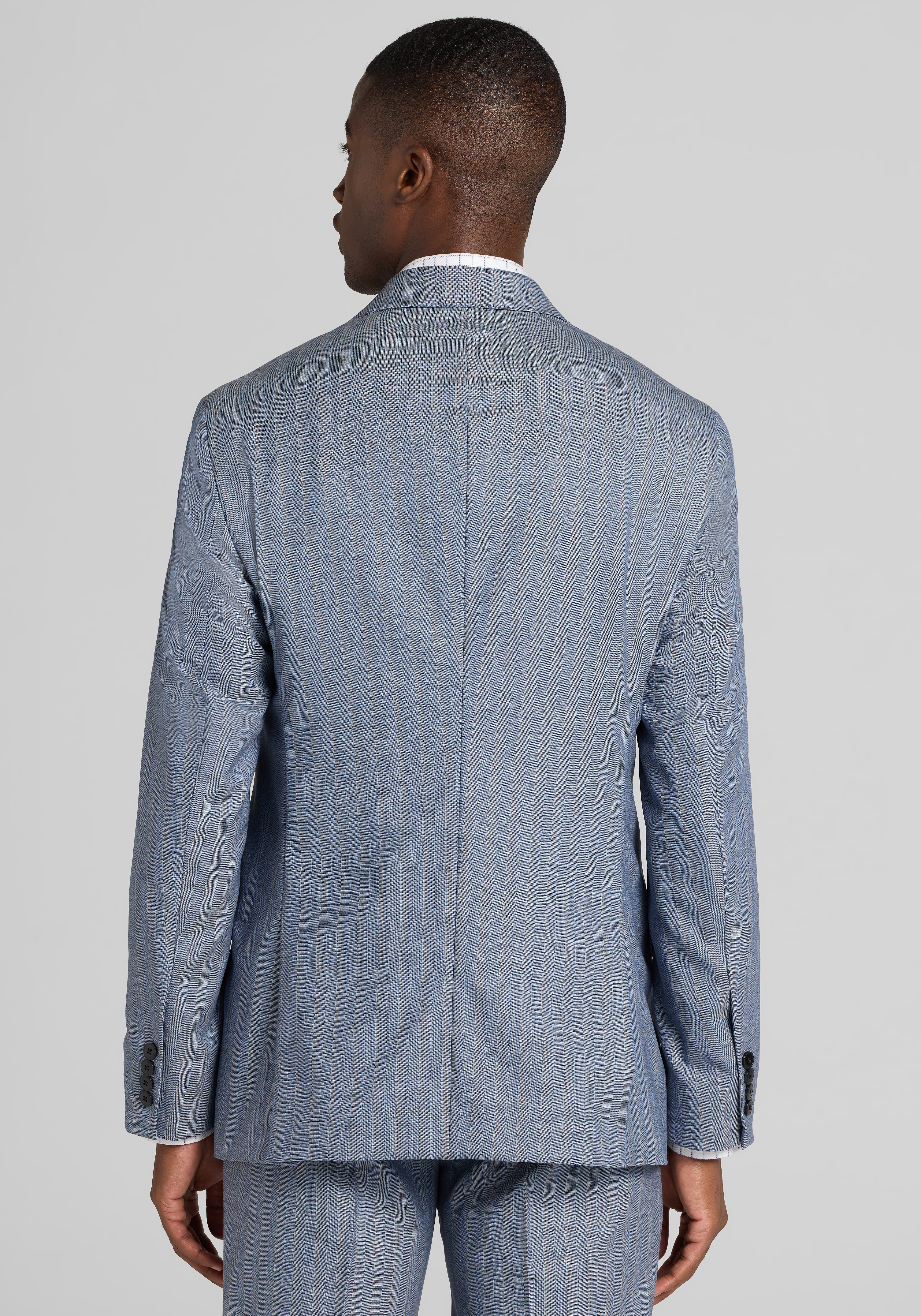 Reserve Collection Tailored Fit Multistripe 100% Italian Wool Suit