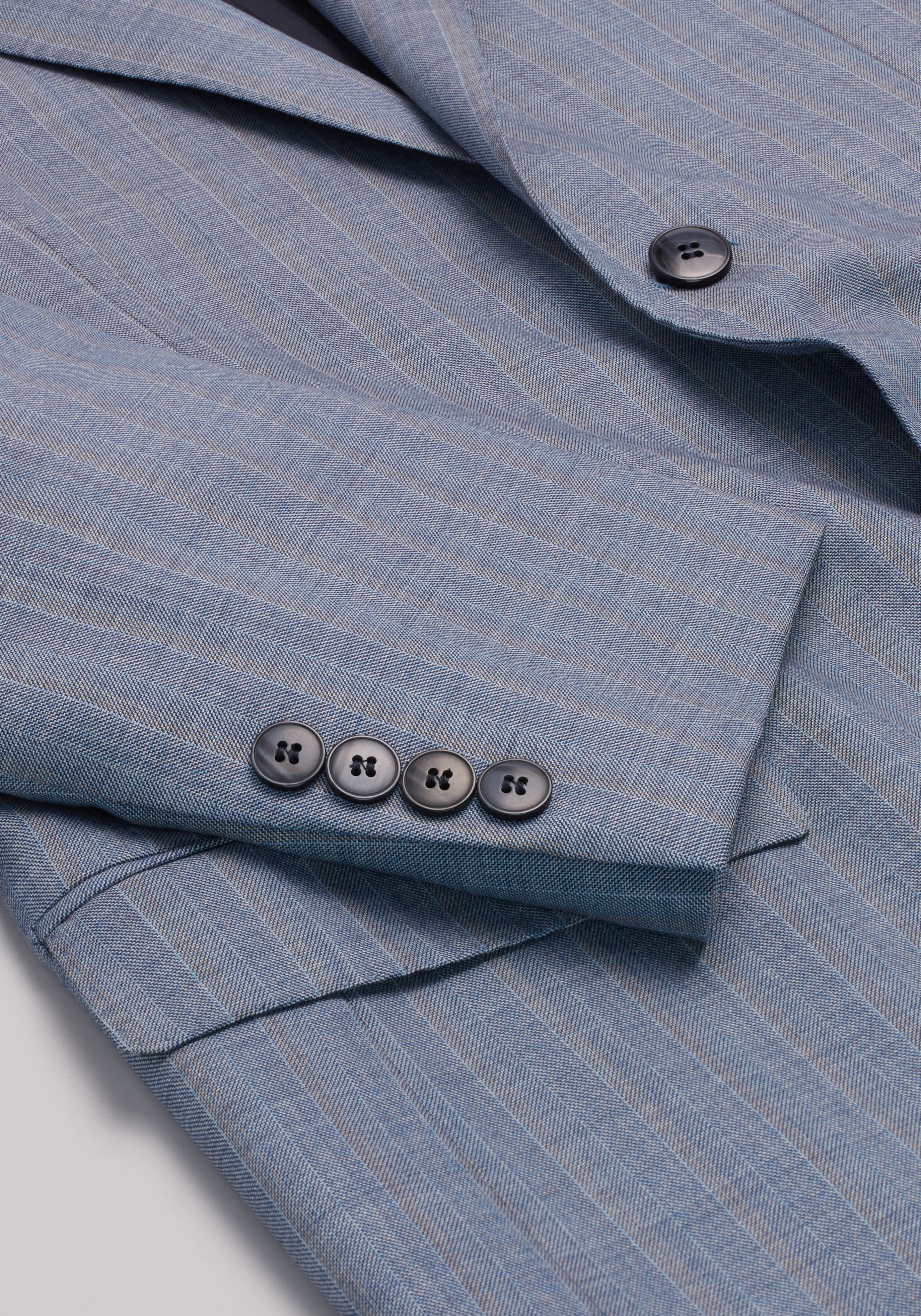 Reserve Collection Tailored Fit Multistripe 100% Italian Wool Suit
