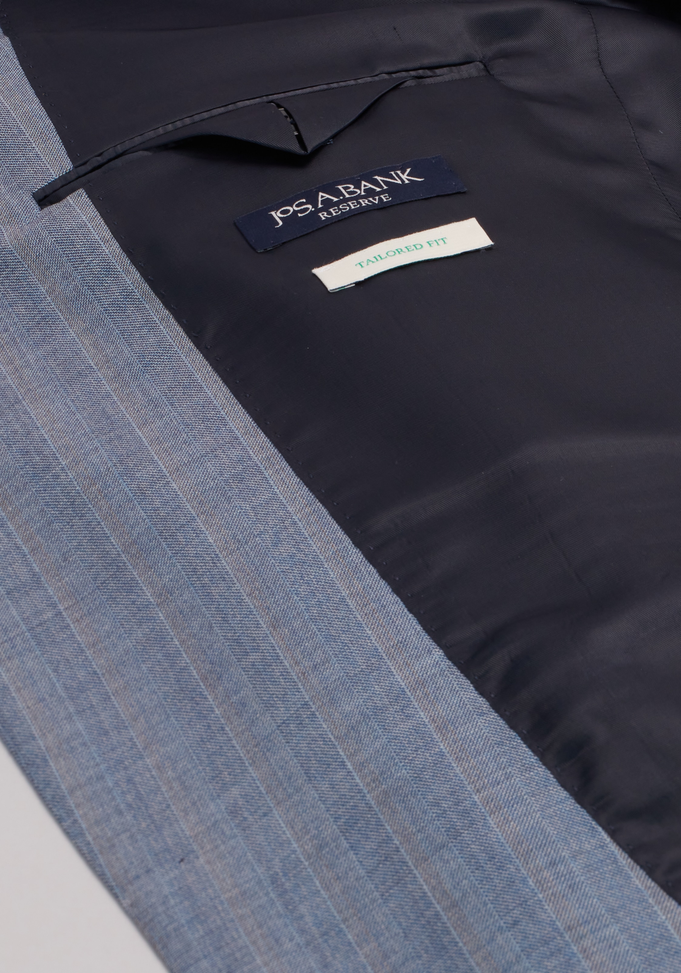 Reserve Collection Tailored Fit Multistripe 100% Italian Wool Suit