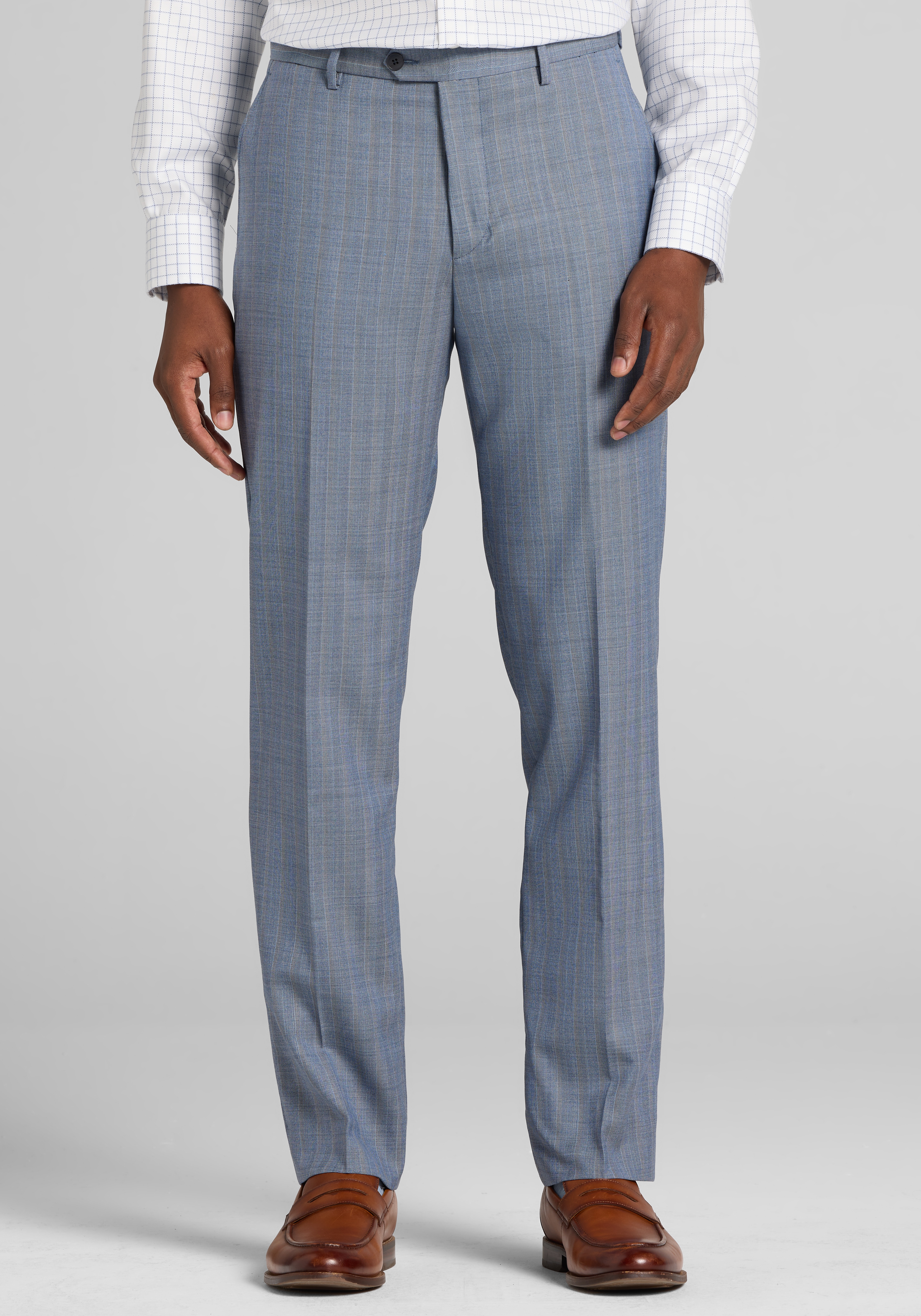 Reserve Collection Tailored Fit Multistripe 100% Italian Wool Suit