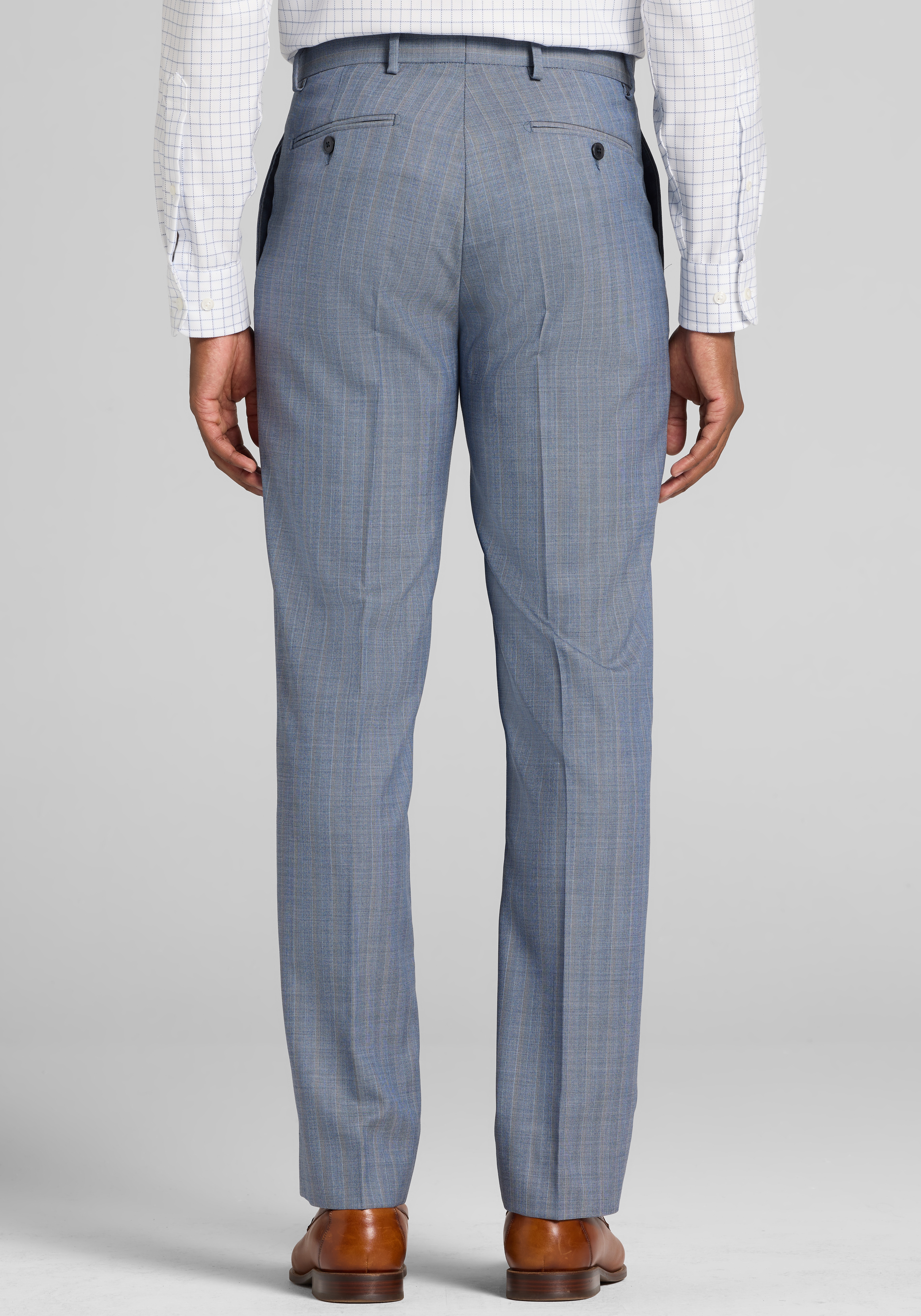 Reserve Collection Tailored Fit Multistripe 100% Italian Wool Suit
