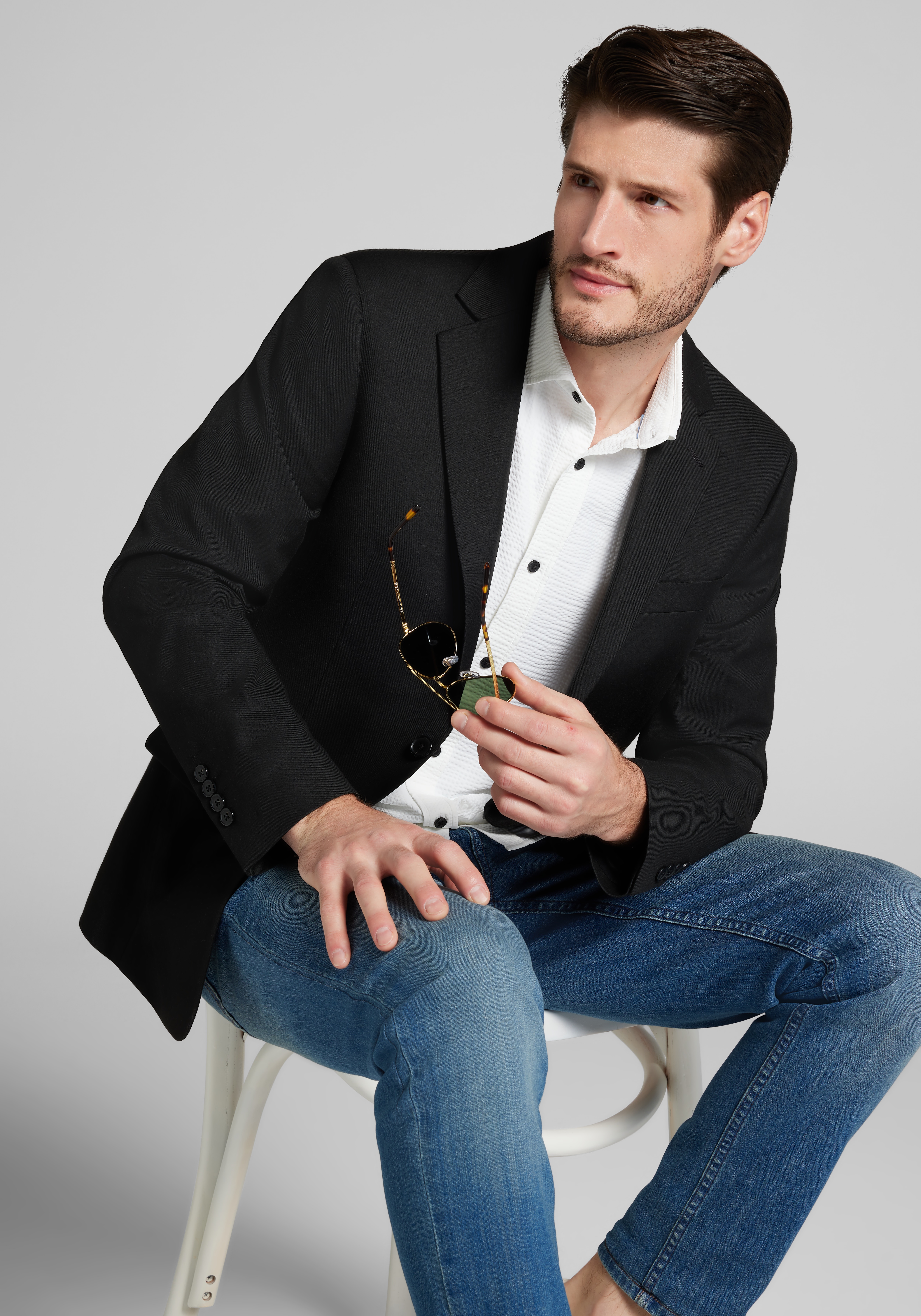 Jos. A. Bank Slim Fit Comfort Stretch Washable Suit Separates Jacket