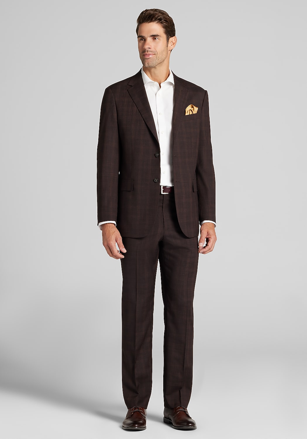 1905 Collection Tailored Fit Plaid Suit Separates Jacket