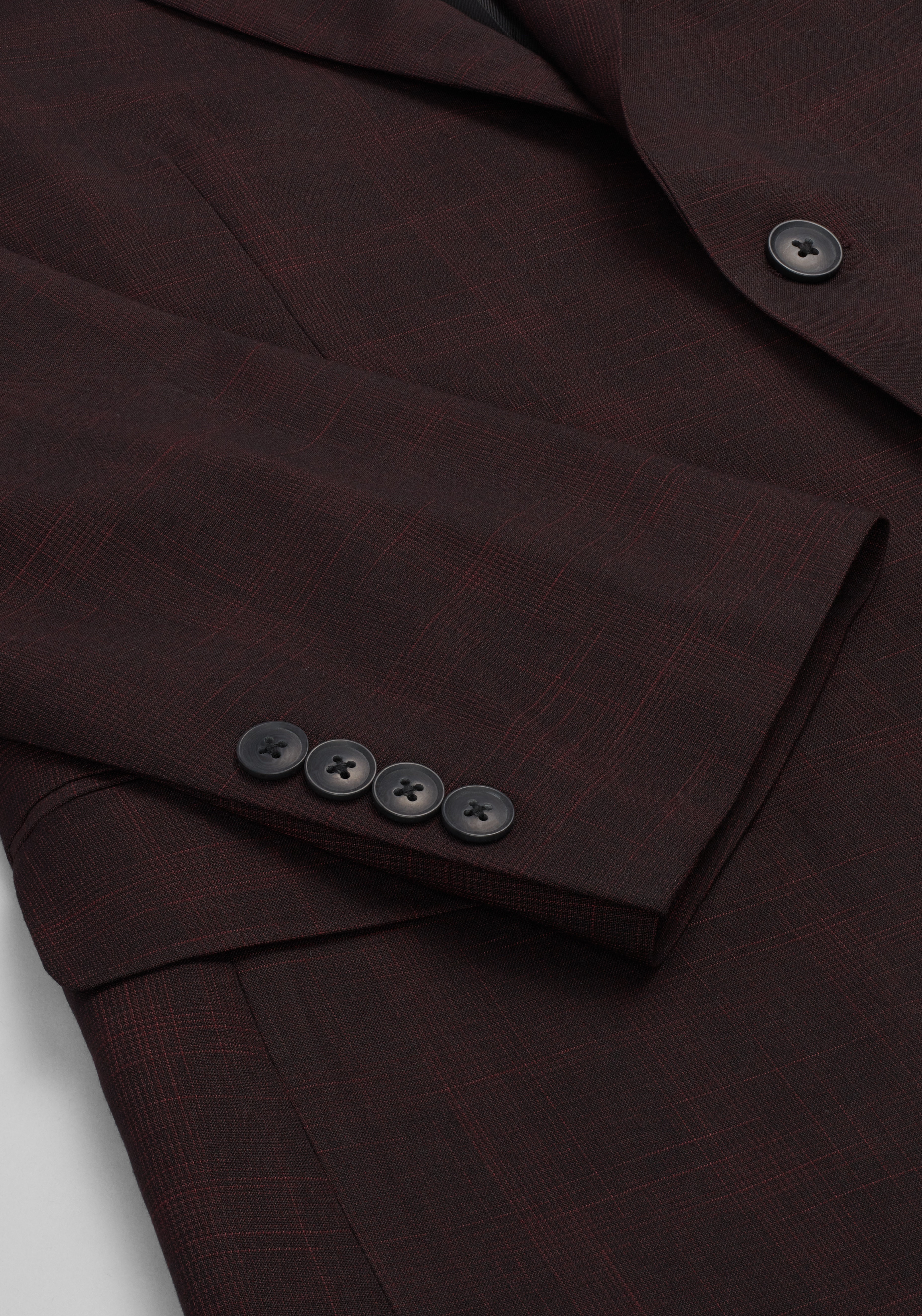 1905 Collection Tailored Fit Plaid Suit Separates Jacket