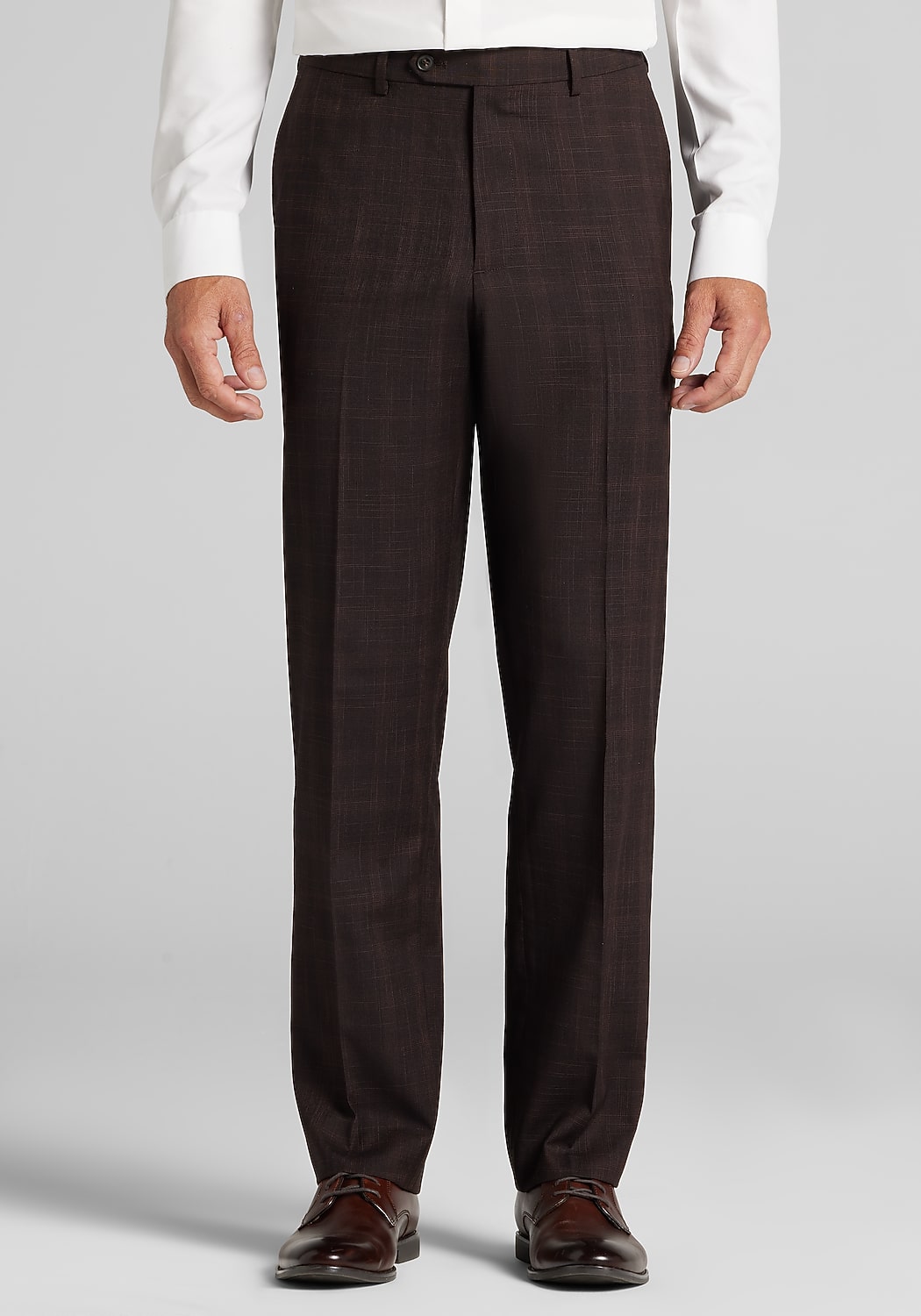 1905 Collection Tailored Fit Plaid Suit Separates Pants