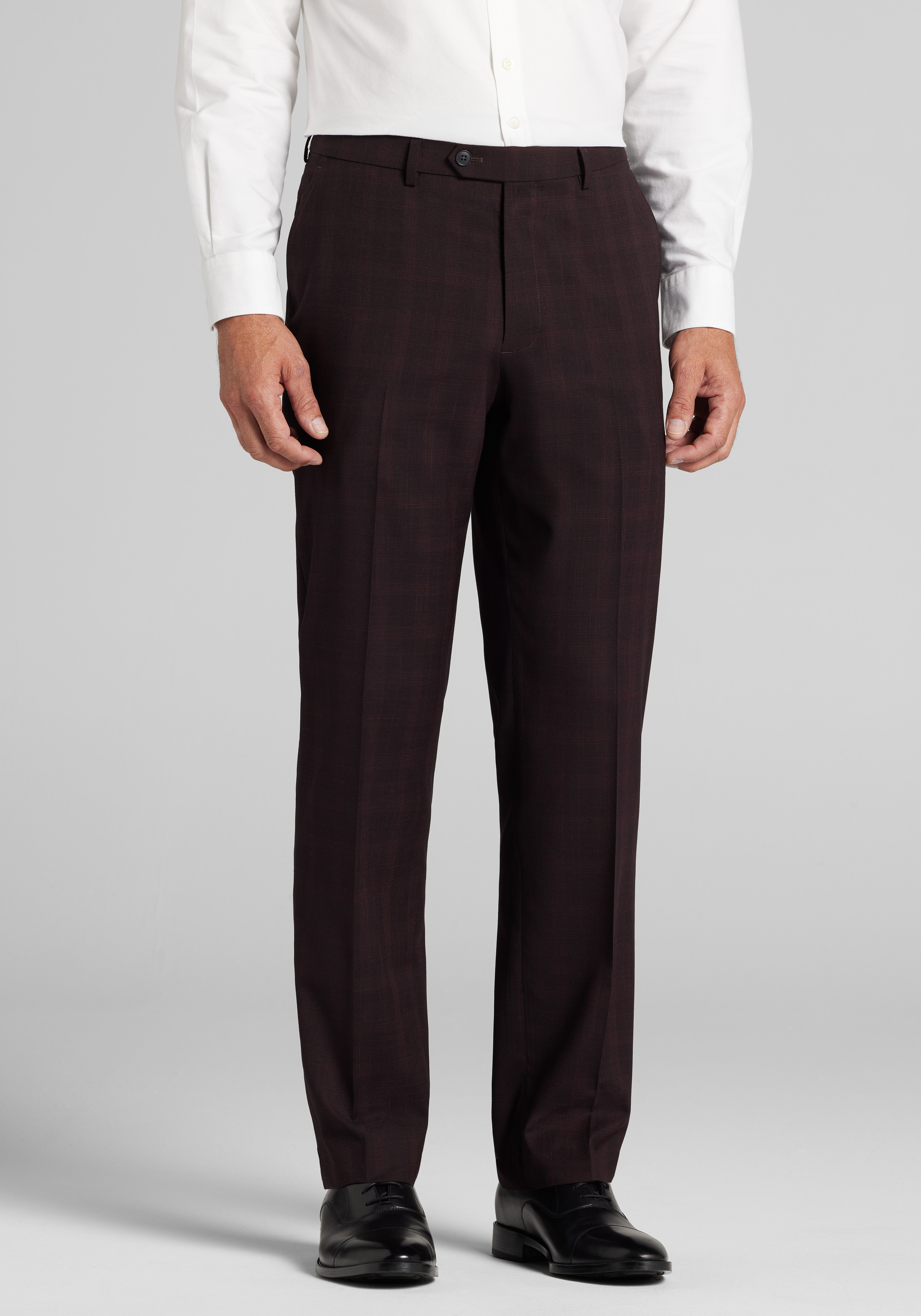 1905 Collection Tailored Fit Plaid Suit Separates Pants