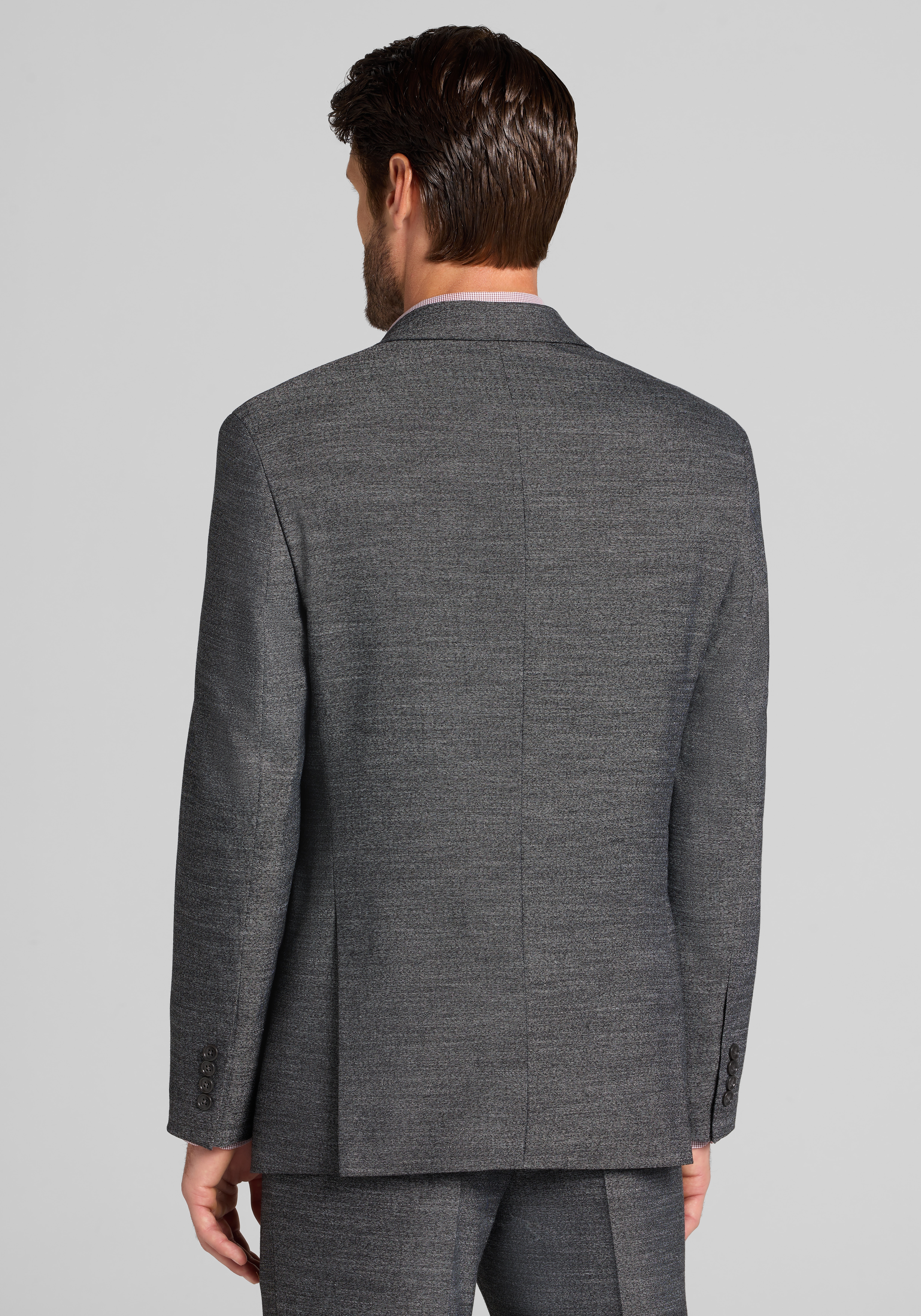 1905 Collection Tailored Fit Herringbone Suit Separates Jacket