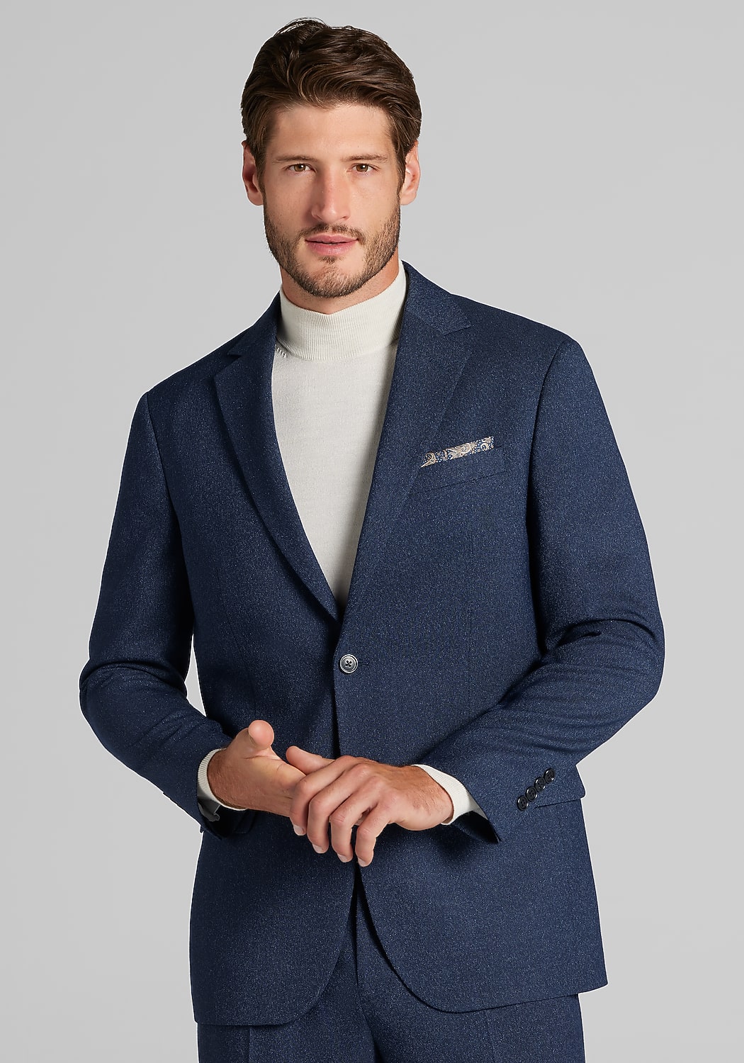 Jos. A. Bank Comfort Stretch Tailored Fit Donegal Suit Separates Jacket