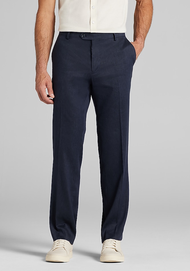 Reserve Collection Tailored Fit Linen Blend Suit Separates Pants - Suit  Pants | Jos A Bank