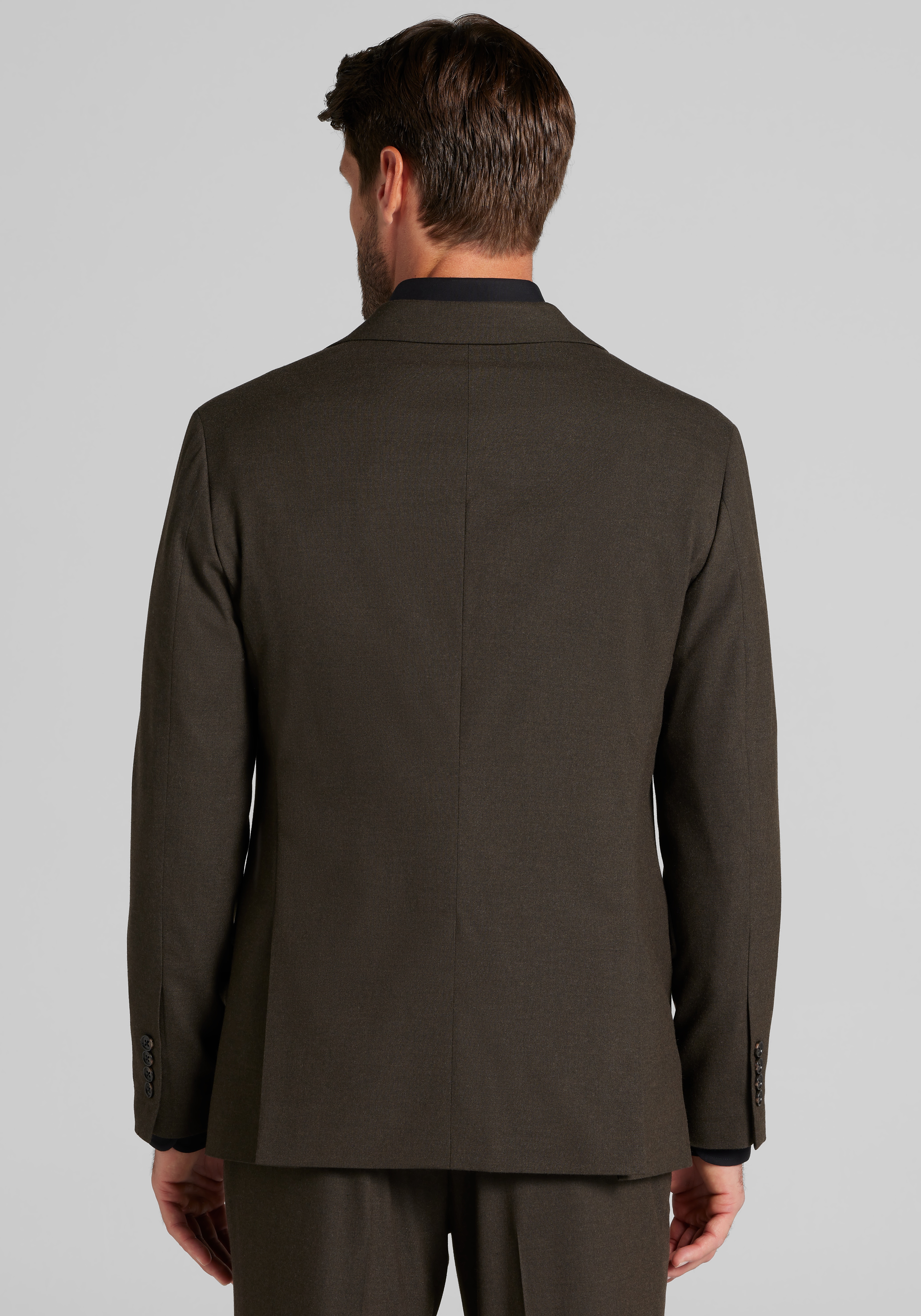 Jos. A. Bank Comfort Stretch Tailored Fit Solid Flannel Suit Separates Jacket - Big & Tall CLEARANCE