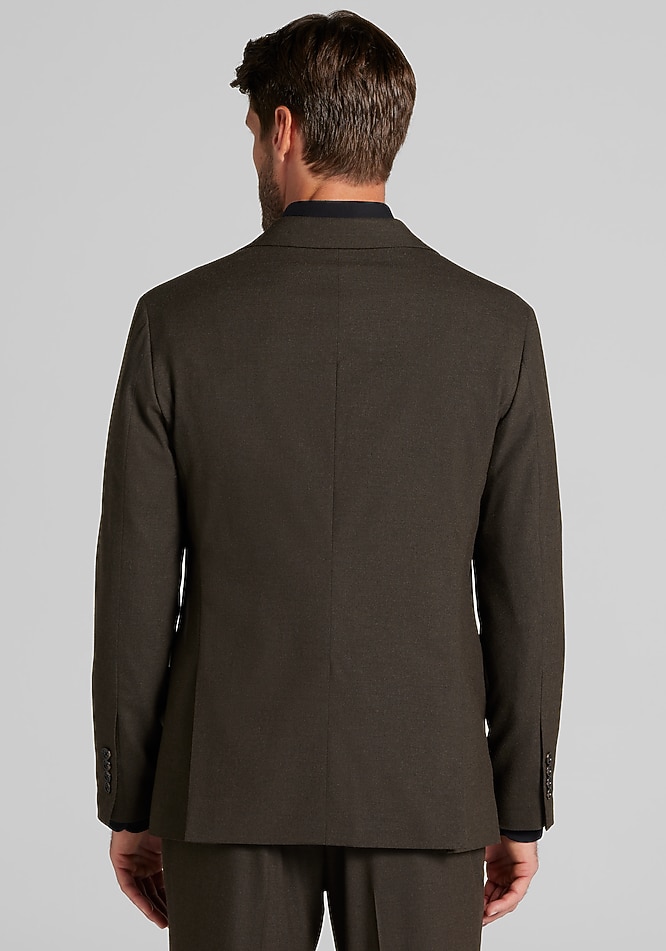 Jos. A. Bank Comfort Stretch Tailored Fit Solid Flannel Suit