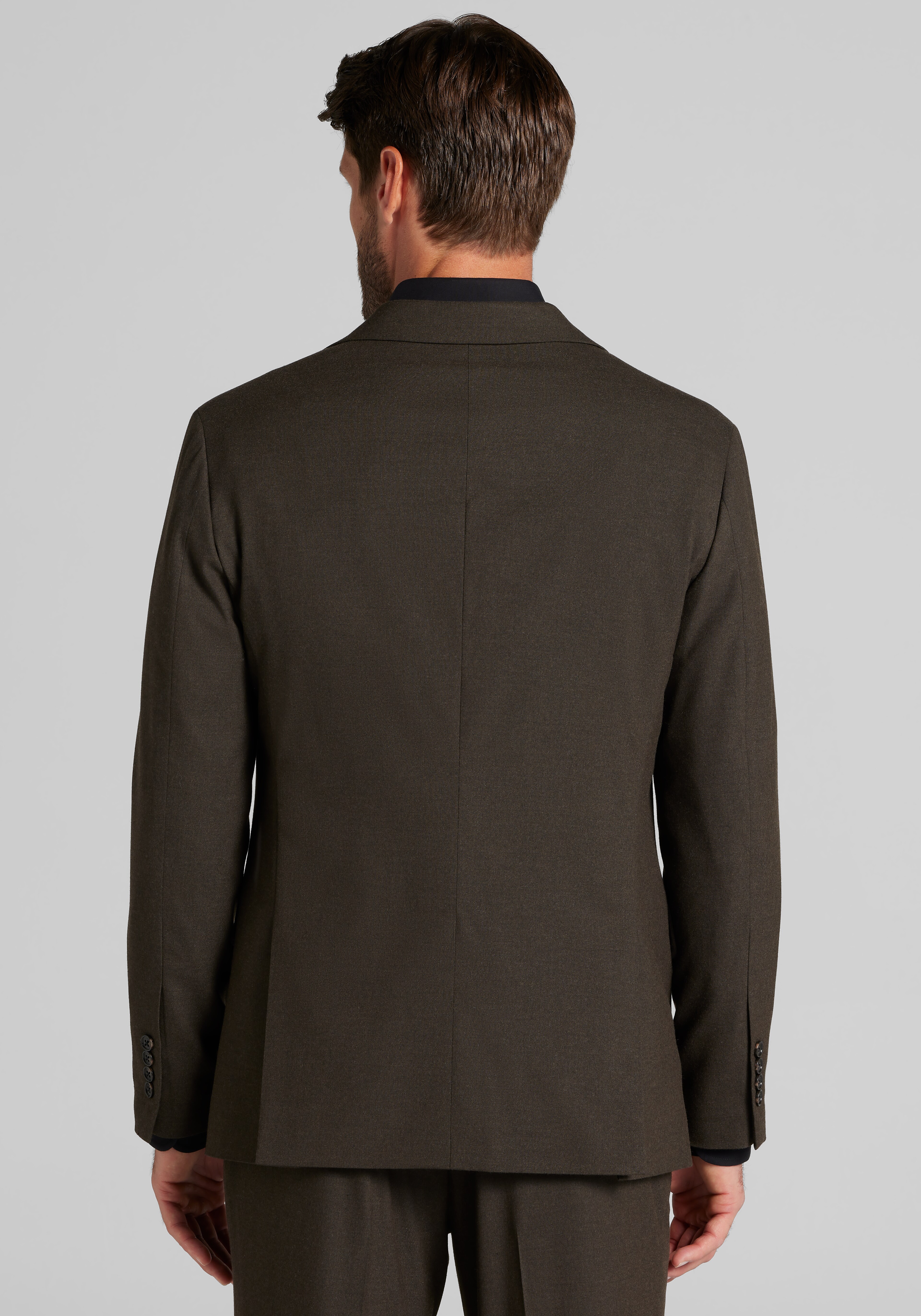 Jos. A. Bank Comfort Stretch Tailored Fit Solid Flannel Suit Separates Jacket CLEARANCE
